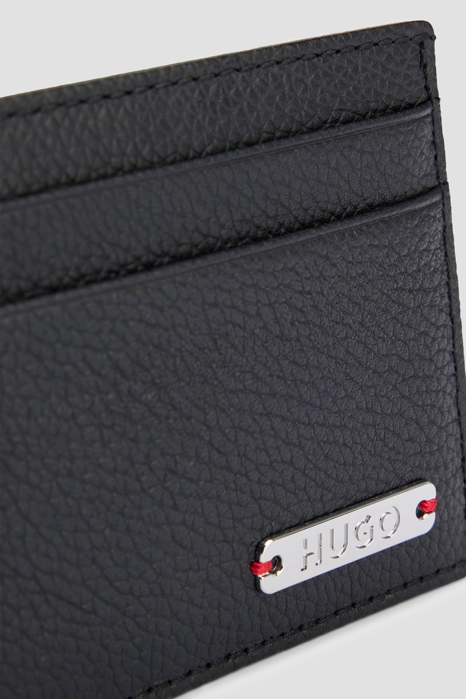 Мужской черный кожаный кардхолдер HUGO 50523722;001