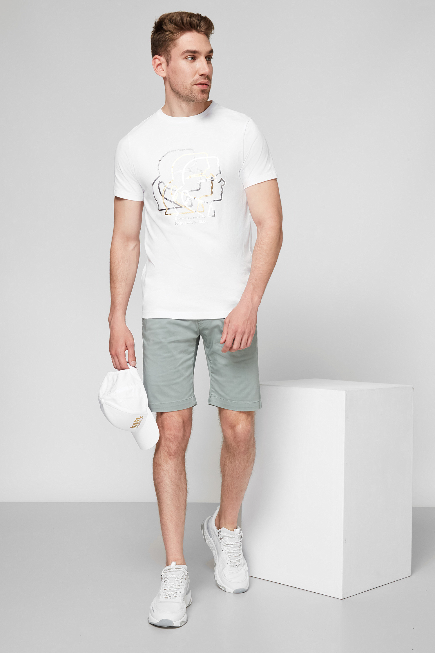 Мужская белая футболка Karl Lagerfeld 511224.755083;10