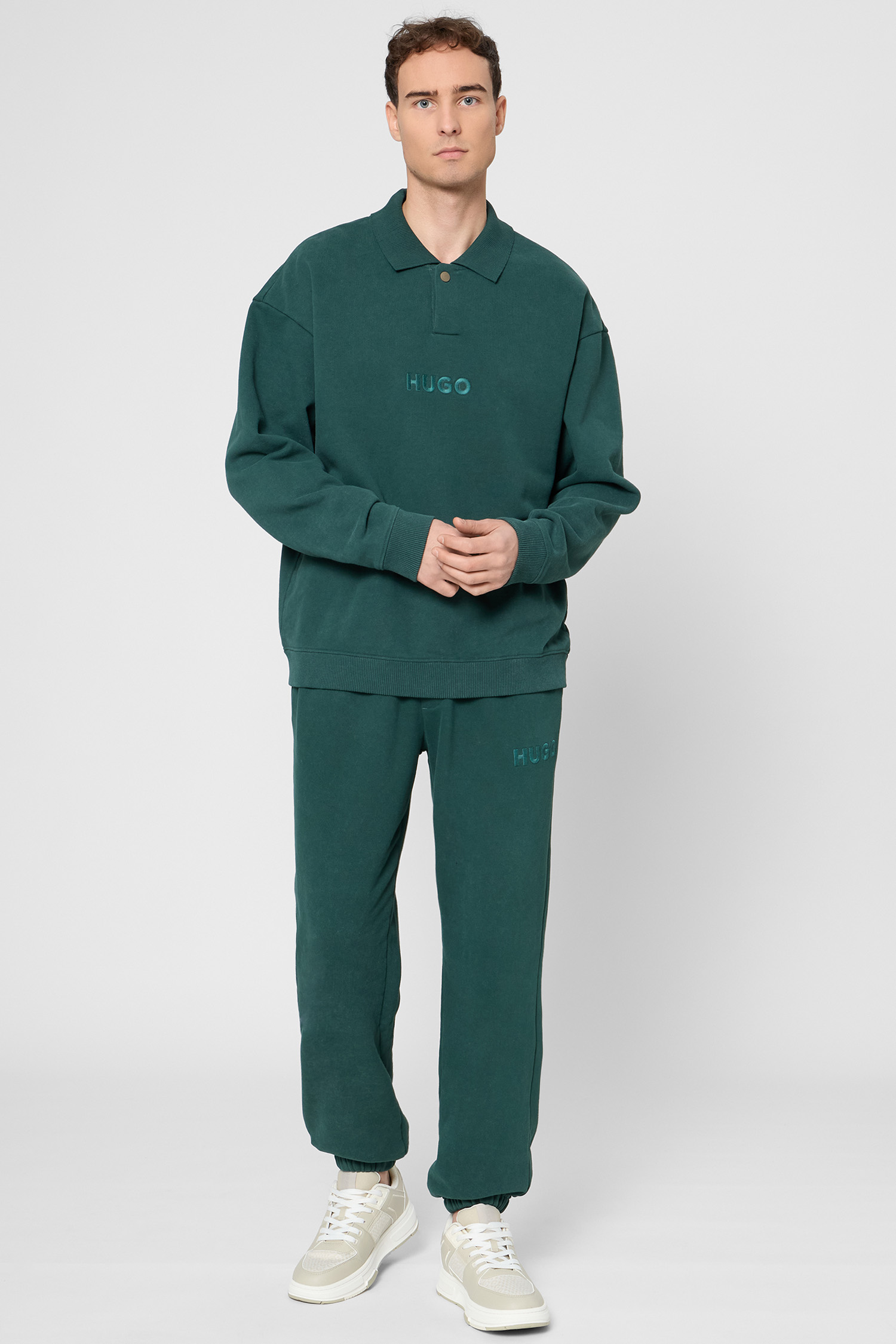 Чоловічі темно-зелені джогери HUGO 50546385;385