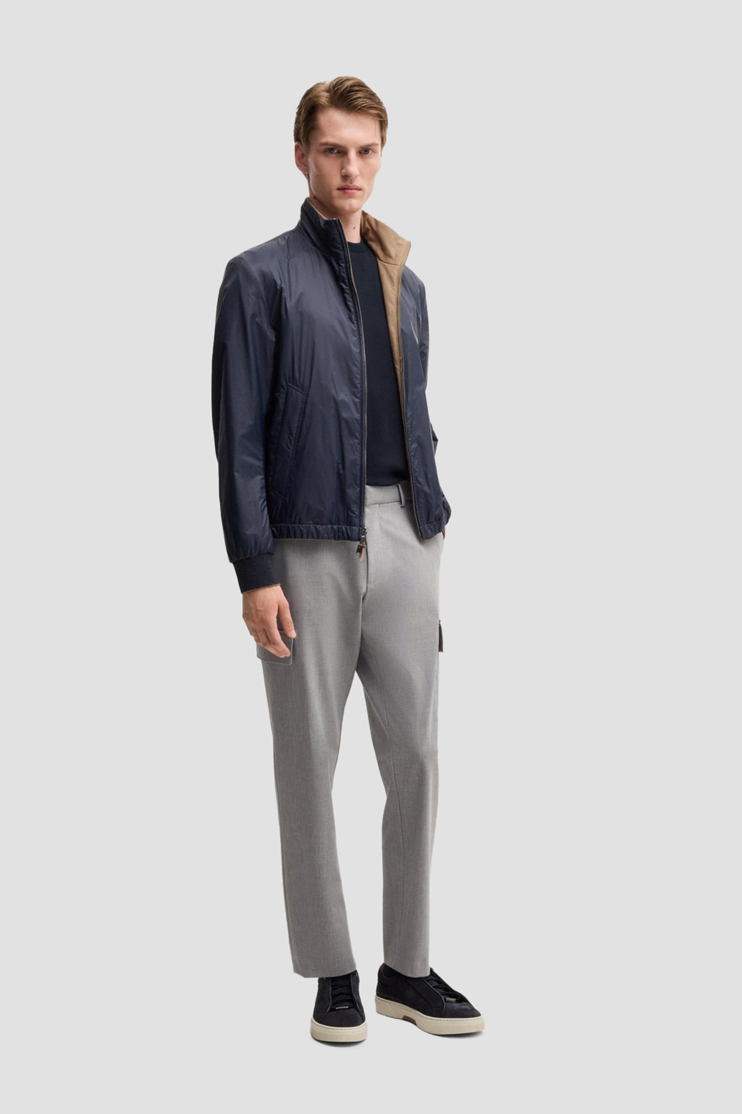 Мужская темно-синяя футболка BOSS 50531270;404