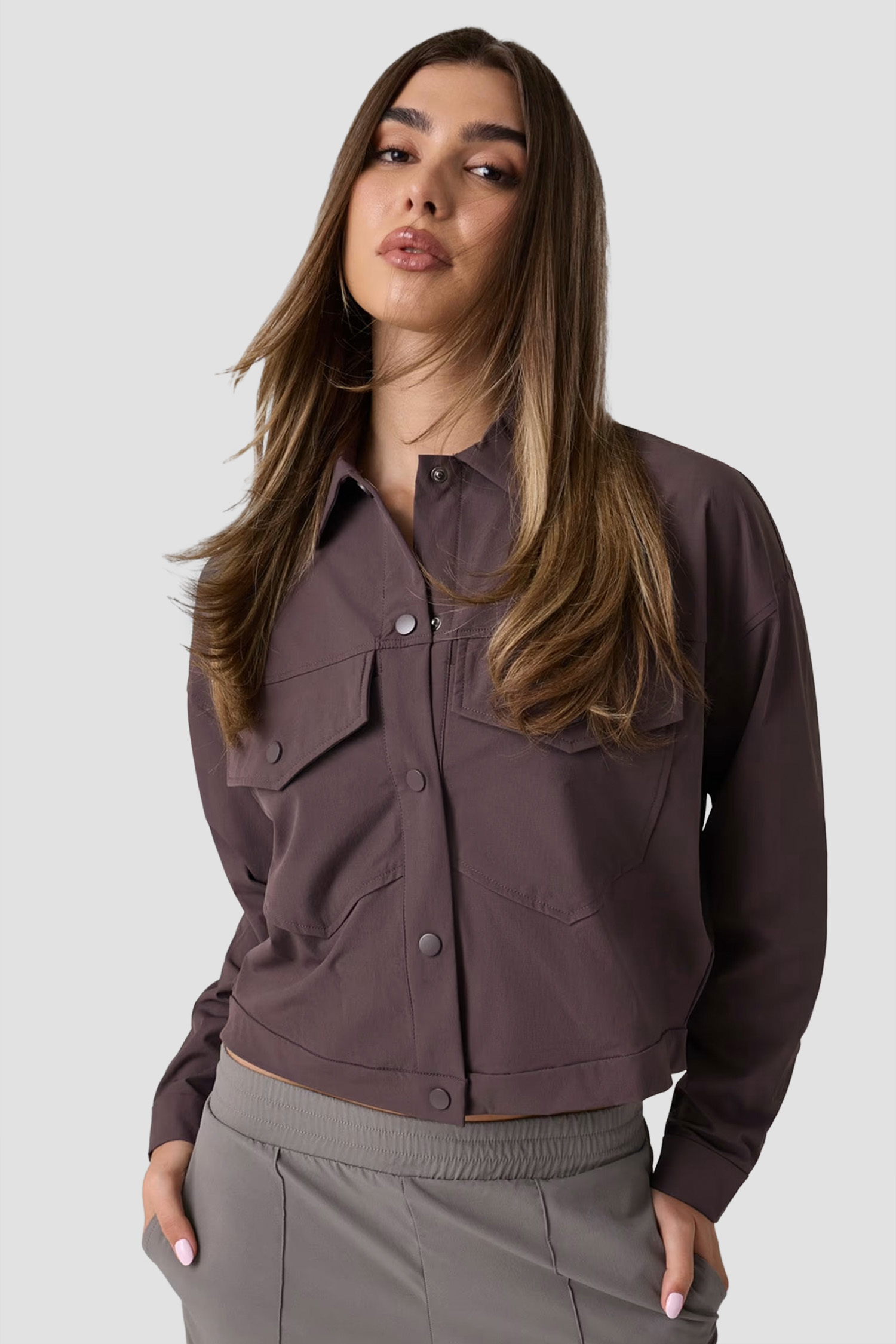 Женская коричневая рубашка Guess V6YL09.W2867;A154