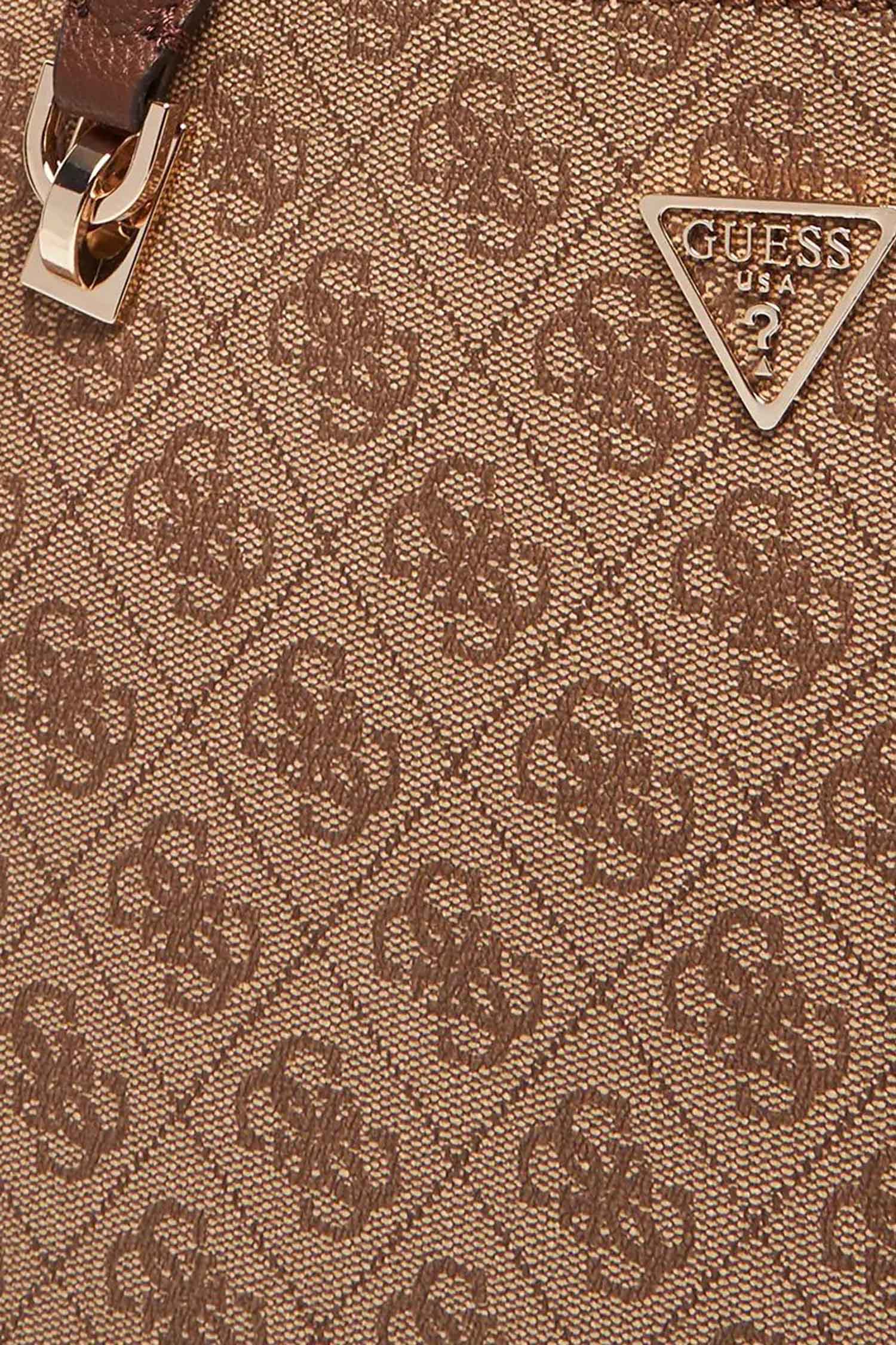 Жіноча бежева сумка з візерунком Guess HWBG96.72070;LGW