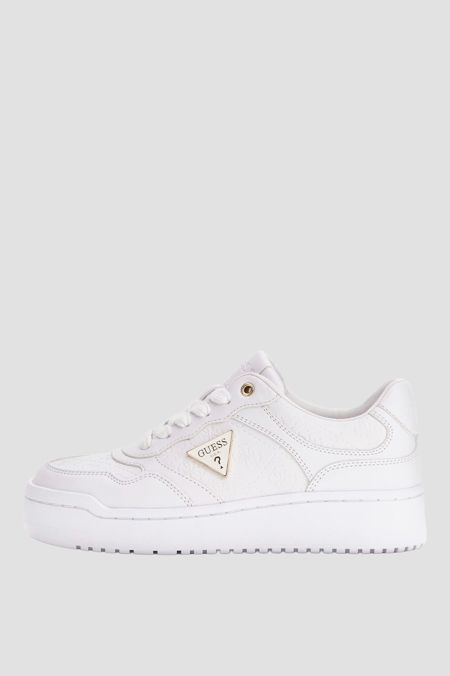 Жіночі білі снікерси Guess FLJMI6.FAL12;WHITE