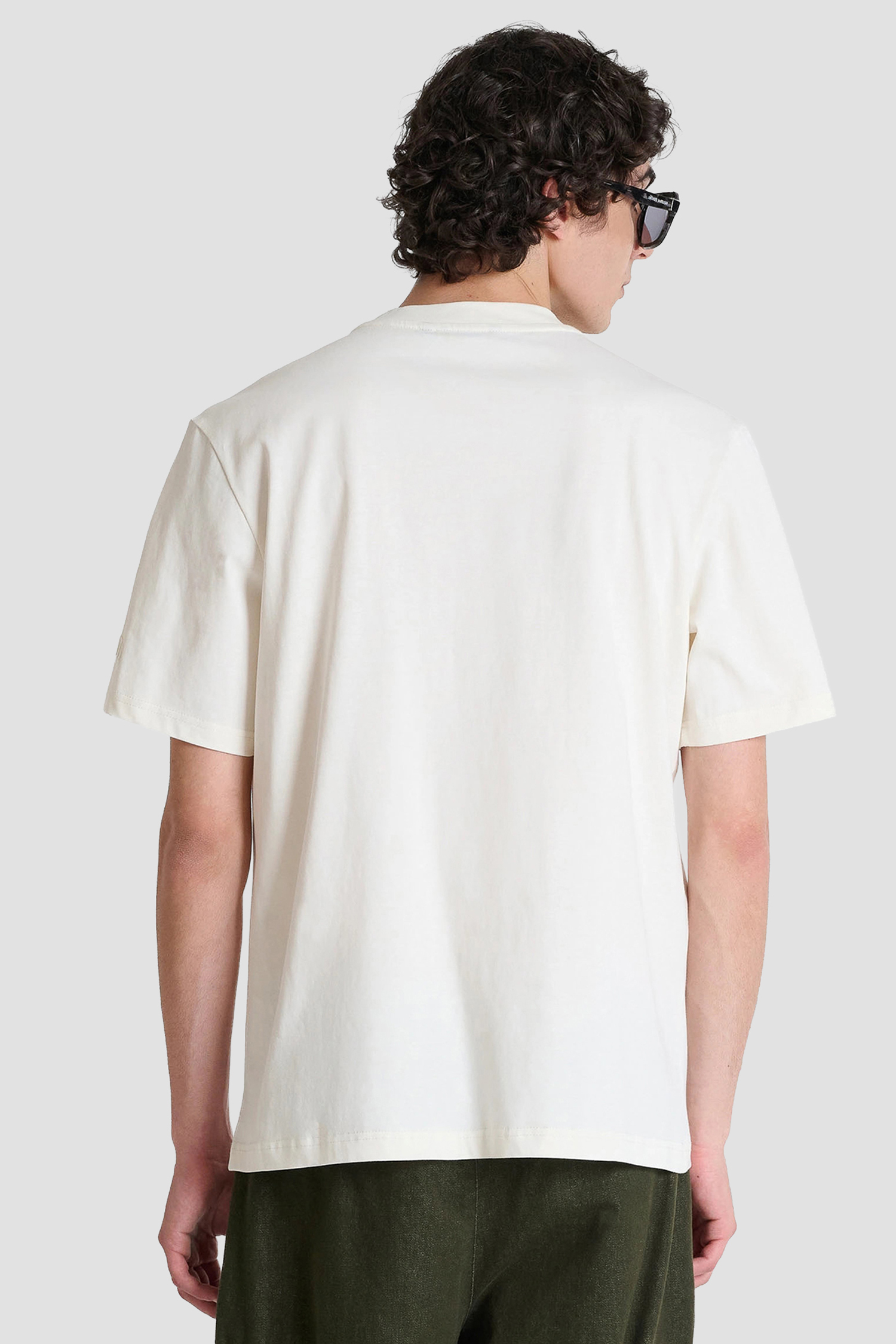 Мужская белая футболка Antony Morato MMKS02689.FA100240;1021