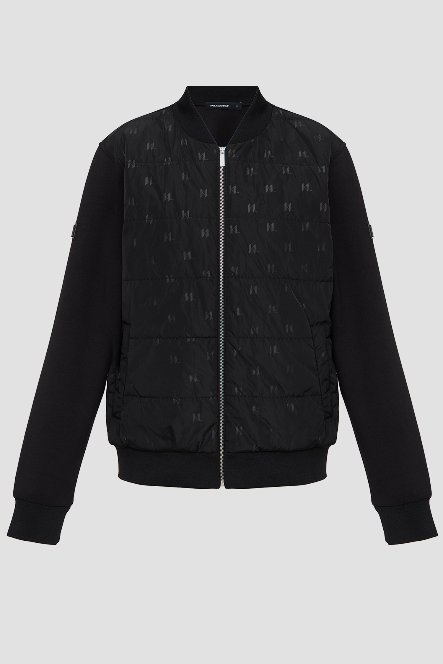Мужской черный бомбер с узором Karl Lagerfeld 563902.505061;990