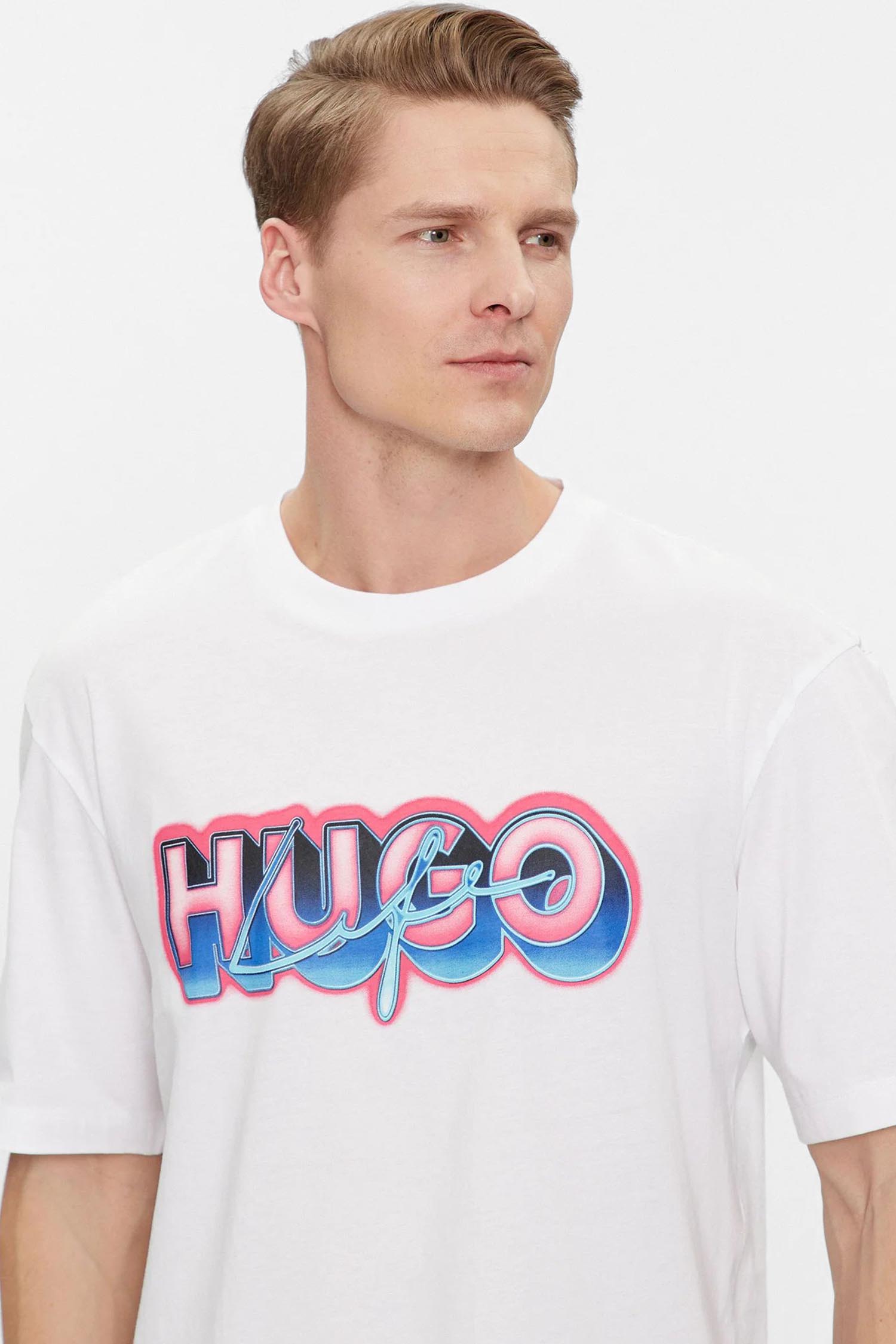 Чоловіча біла футболка HUGO BLUE 50515278;100