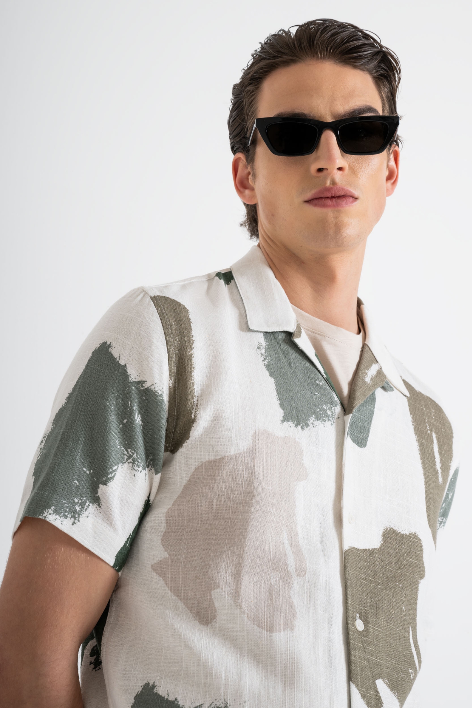 Мужская рубашка с узором Antony Morato MMSS00171.FA430605;6002