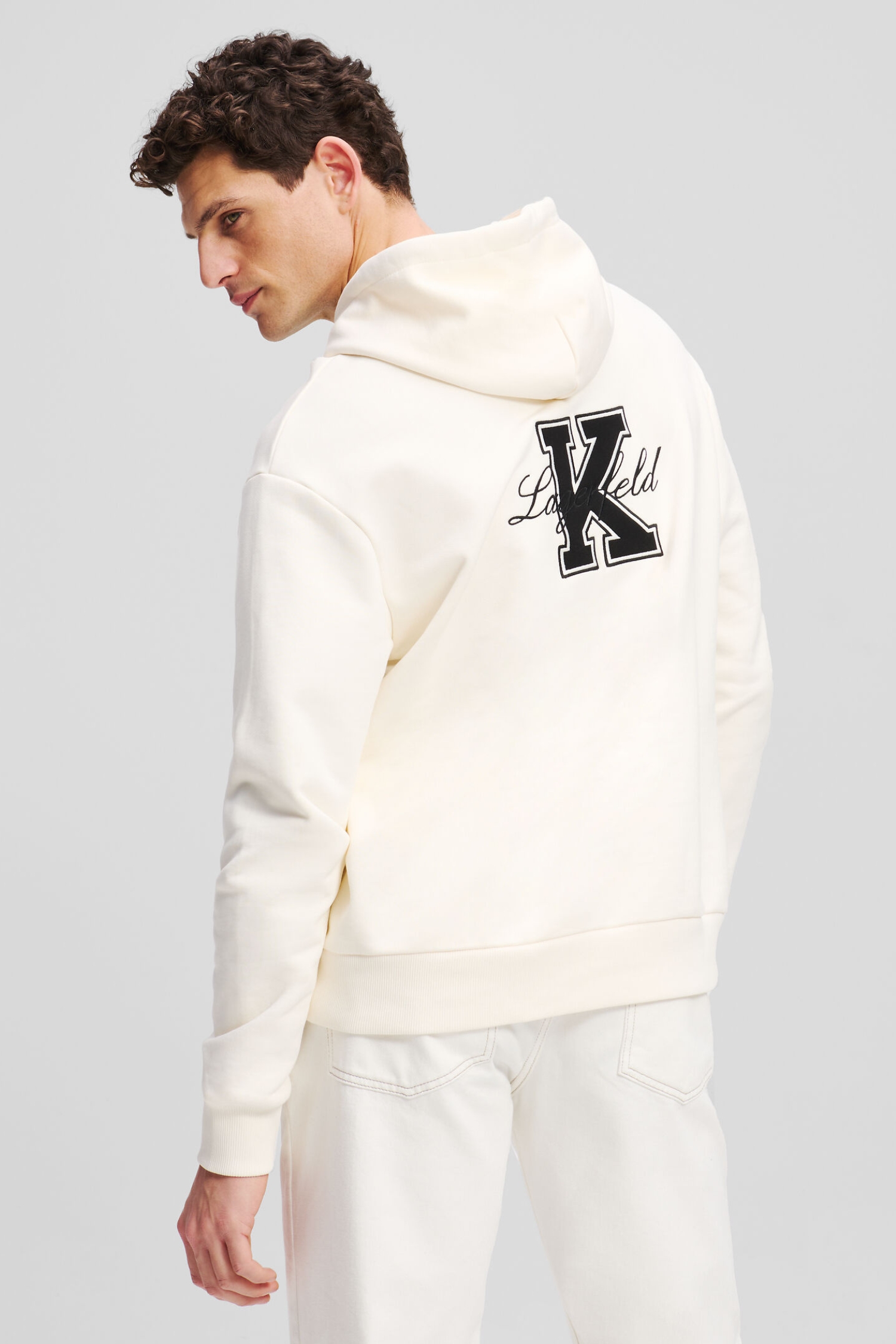 Чоловіче біле худі Karl Lagerfeld 552906.705127;60