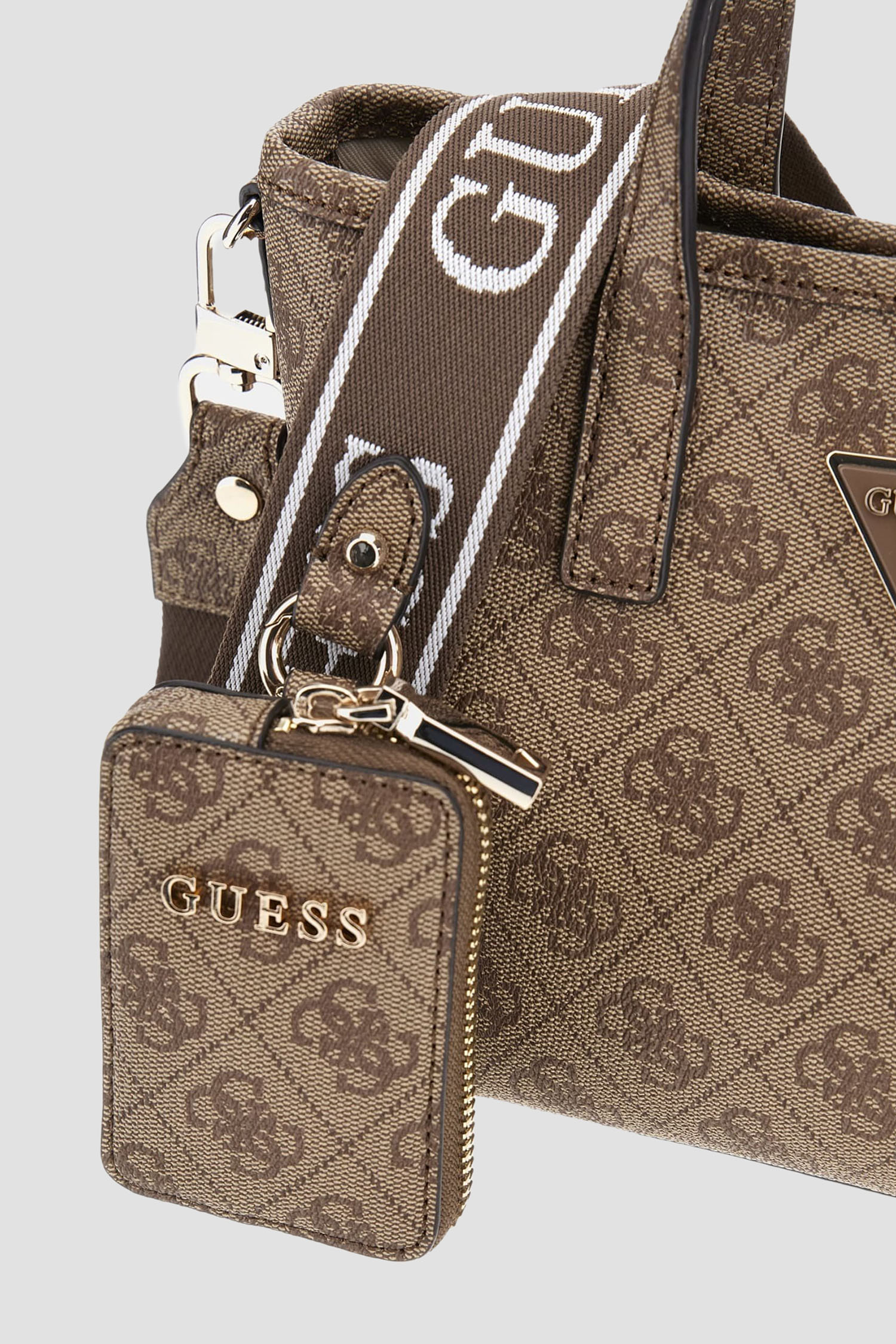 Женская бежевая сумка с узором Guess HWSG92.11750;LTL