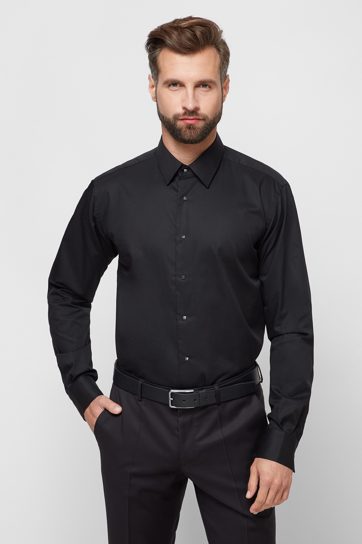 Чоловіча чорна сорочка Karl Lagerfeld 500699.605000;990