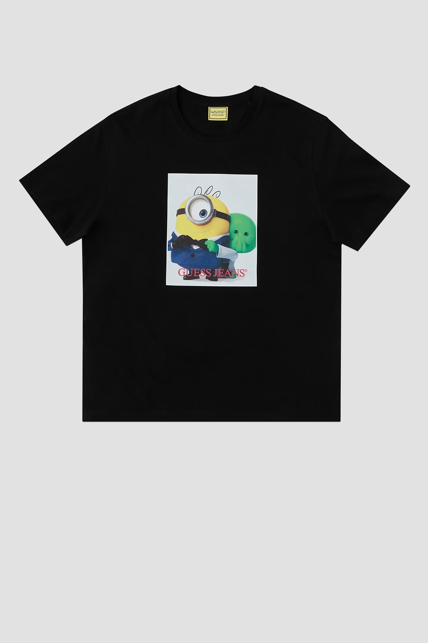 Мужская черная футболка GJ X Minions Guess Jeans M6YI82.K6411;JBLK