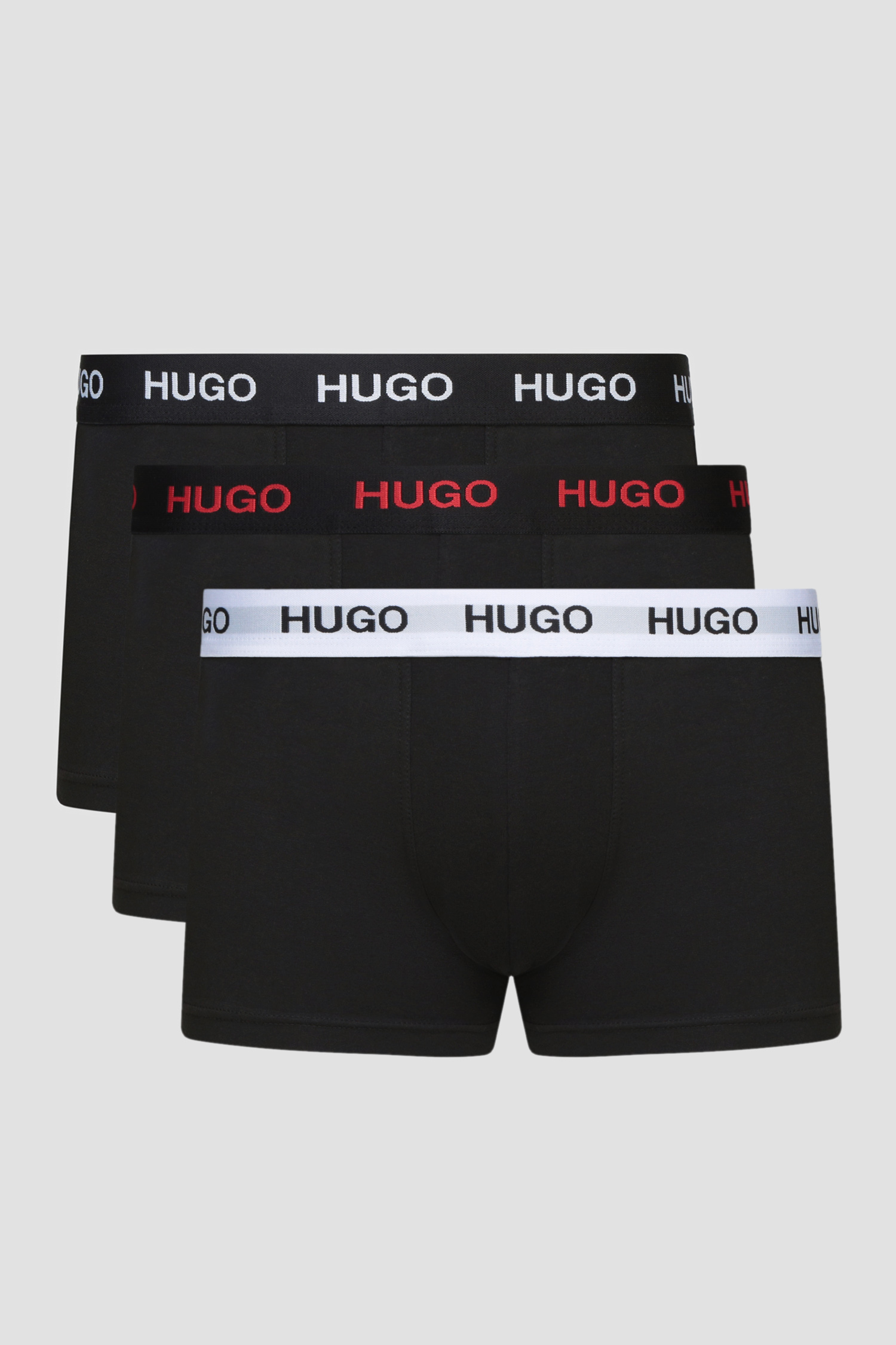 Чоловічі чорні боксери (3 шт) HUGO 50449351;975