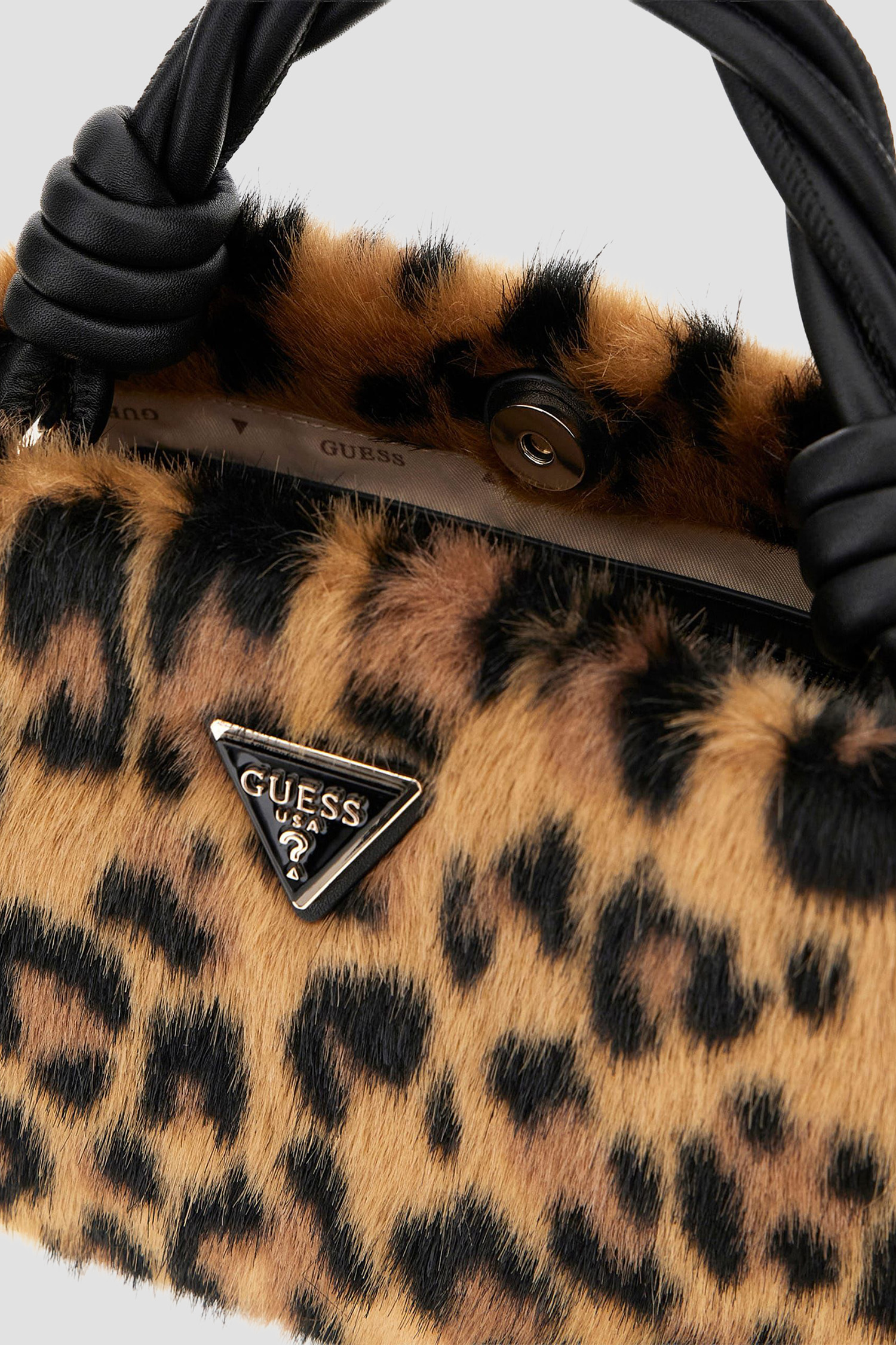 Жіноча коричнева сумка з візерунком Guess HWLO81.43110;LEO