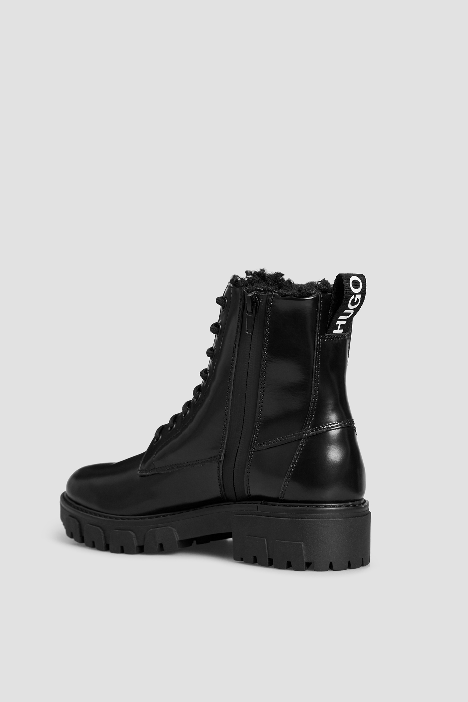 Жіночі чорні шкіряні черевики HUGO 50462051;001