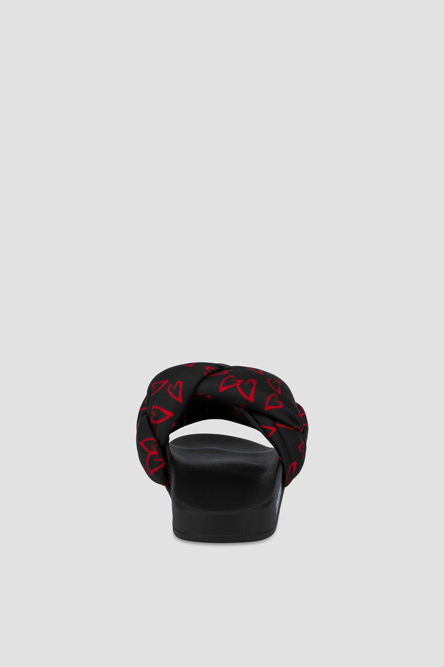 Женские черные слайдеры с узором Moschino JA28312G0I.IW1;00A