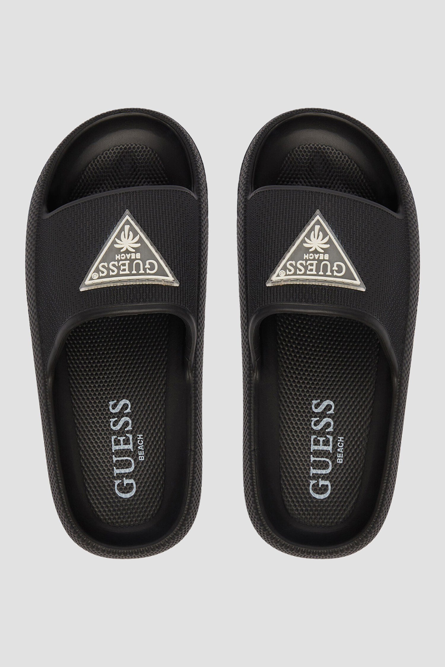 Жіночі чорні слайдери Guess E6GZ19.WG5X0;JBLK