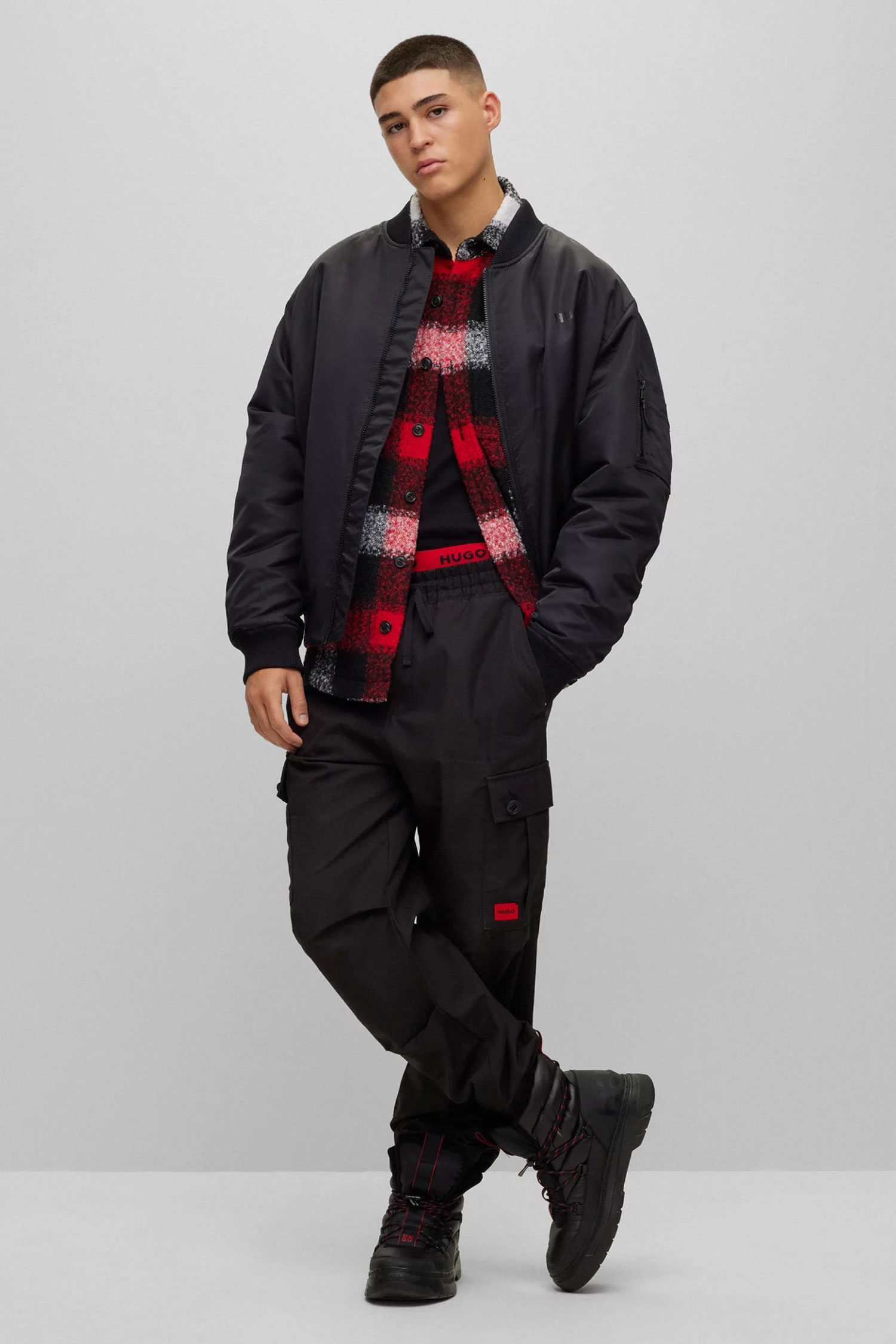 Чоловіча картата сорочка-пальто HUGO 50502103;693