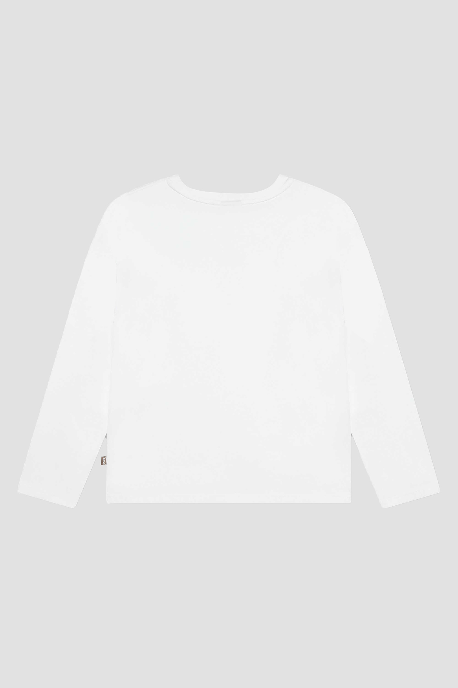 Дитячий білий лонгслів BOSS kids J15487;10P