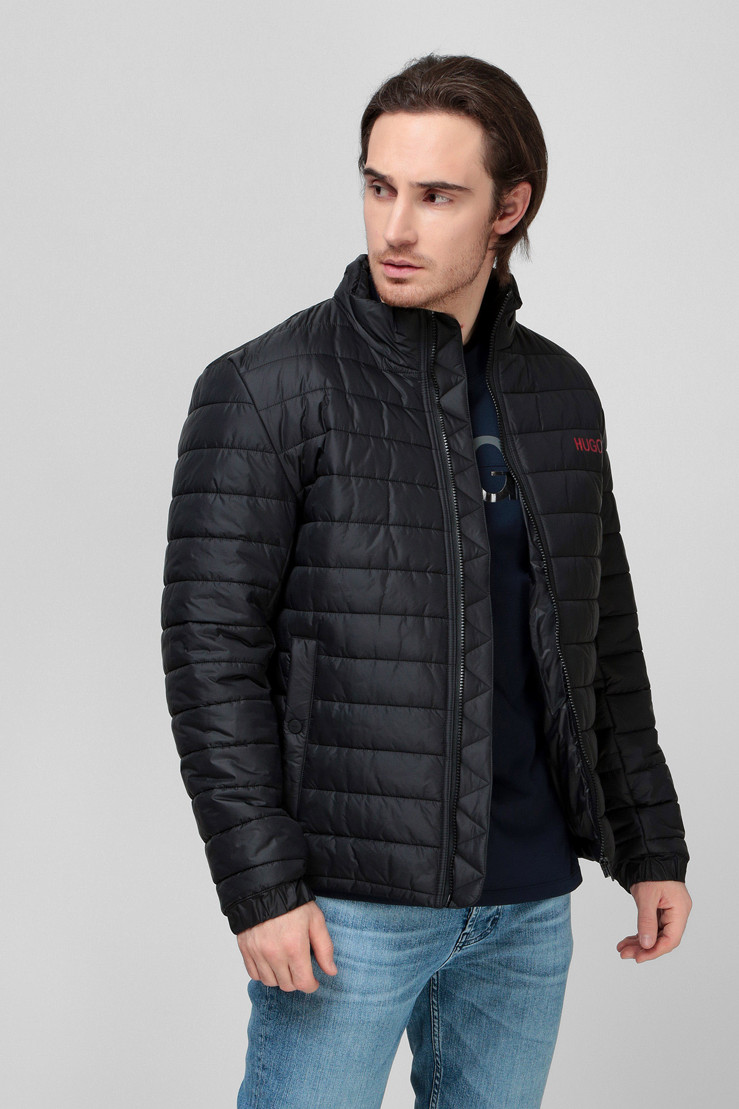 Мужская черная куртка HUGO 50470179;001 — Ultrashop