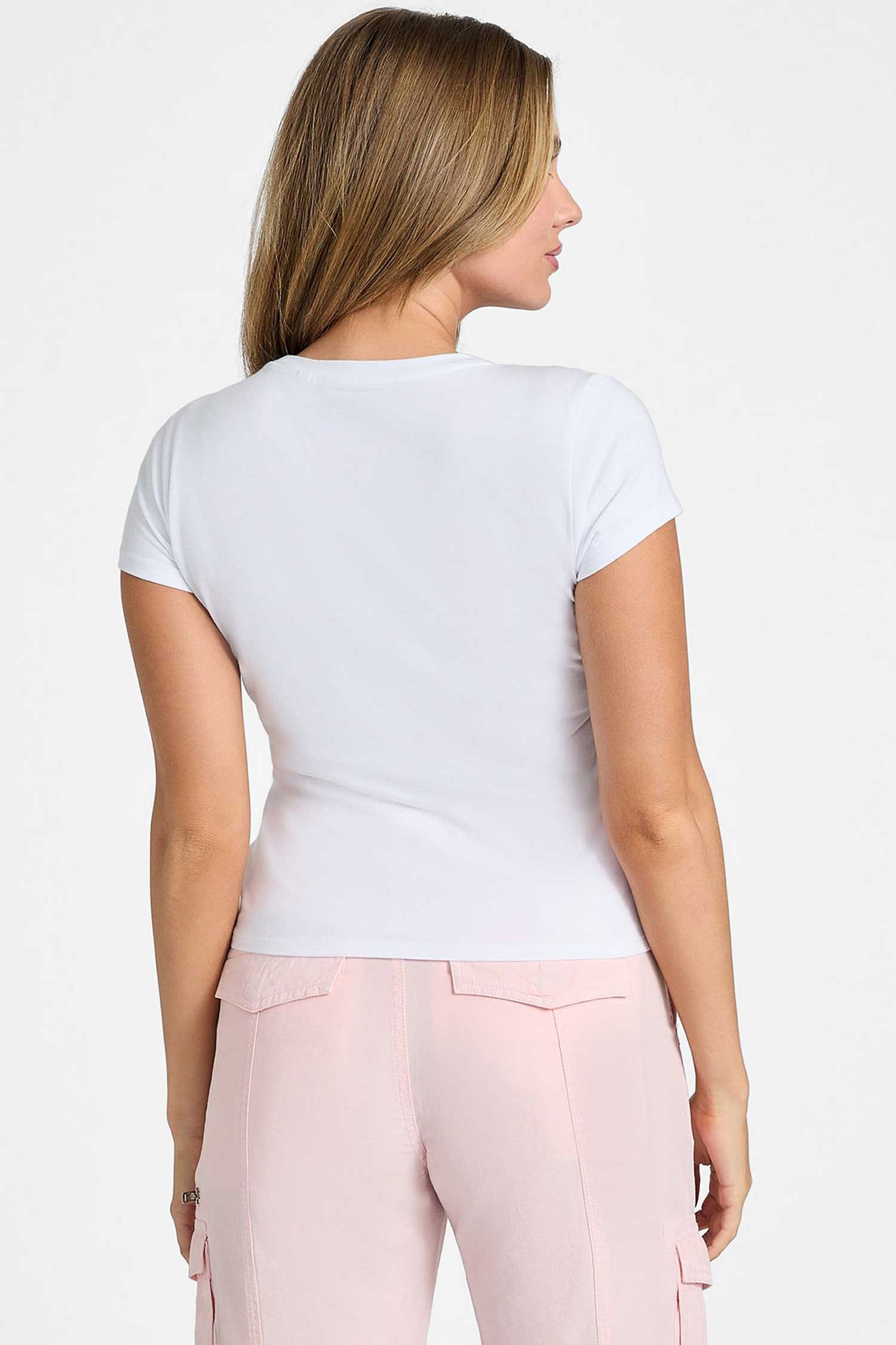 Женская белая футбока Guess W5GI48.K49A1;G011