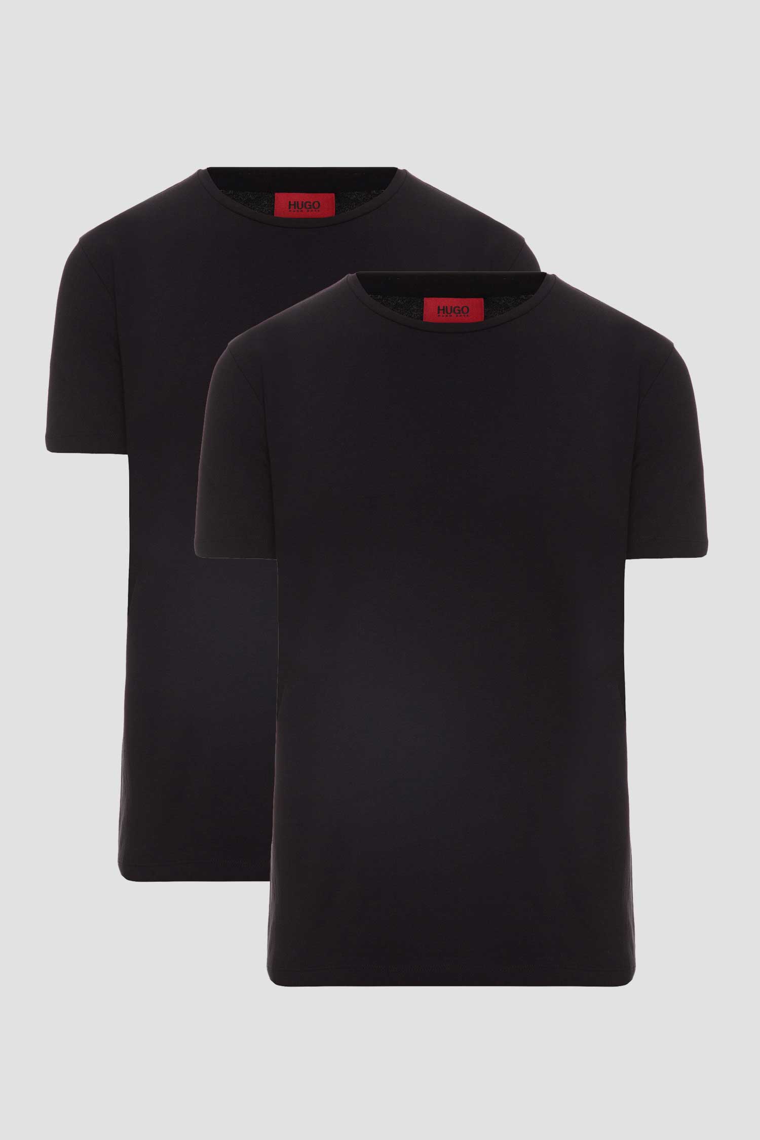 Мужская черная футболка (2 шт) HUGO 50325440;001