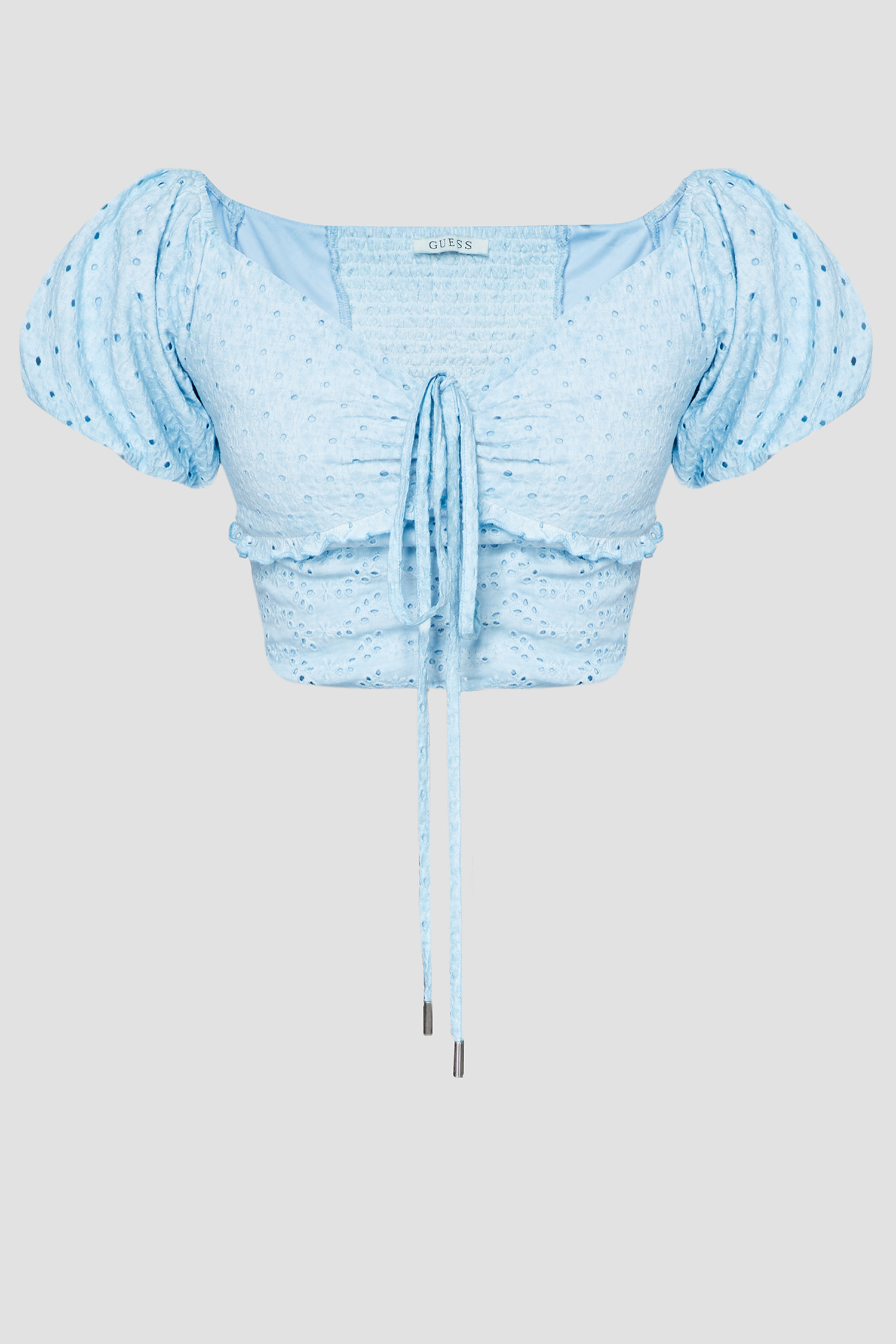 Жіночий блакитний топ Guess W3GP16.KALQ0;F7XT