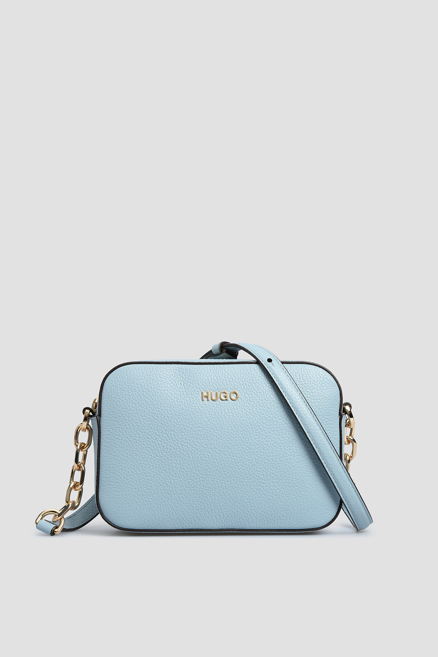 Женская голубая кожаная сумка HUGO 50428518;450