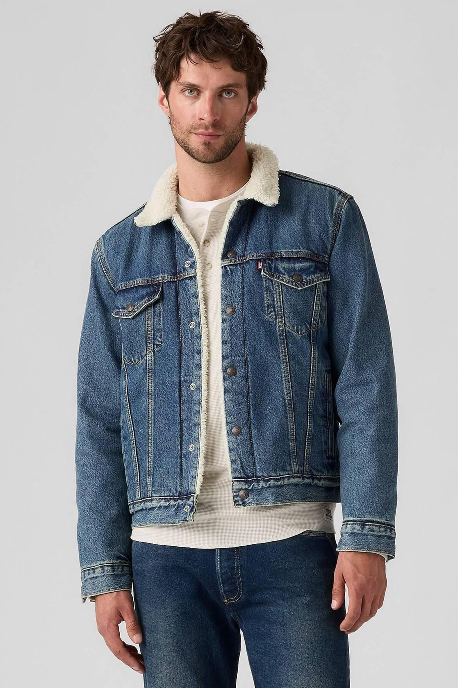 Мужская голубая джинсовая куртка Levi’s® 16365;0292