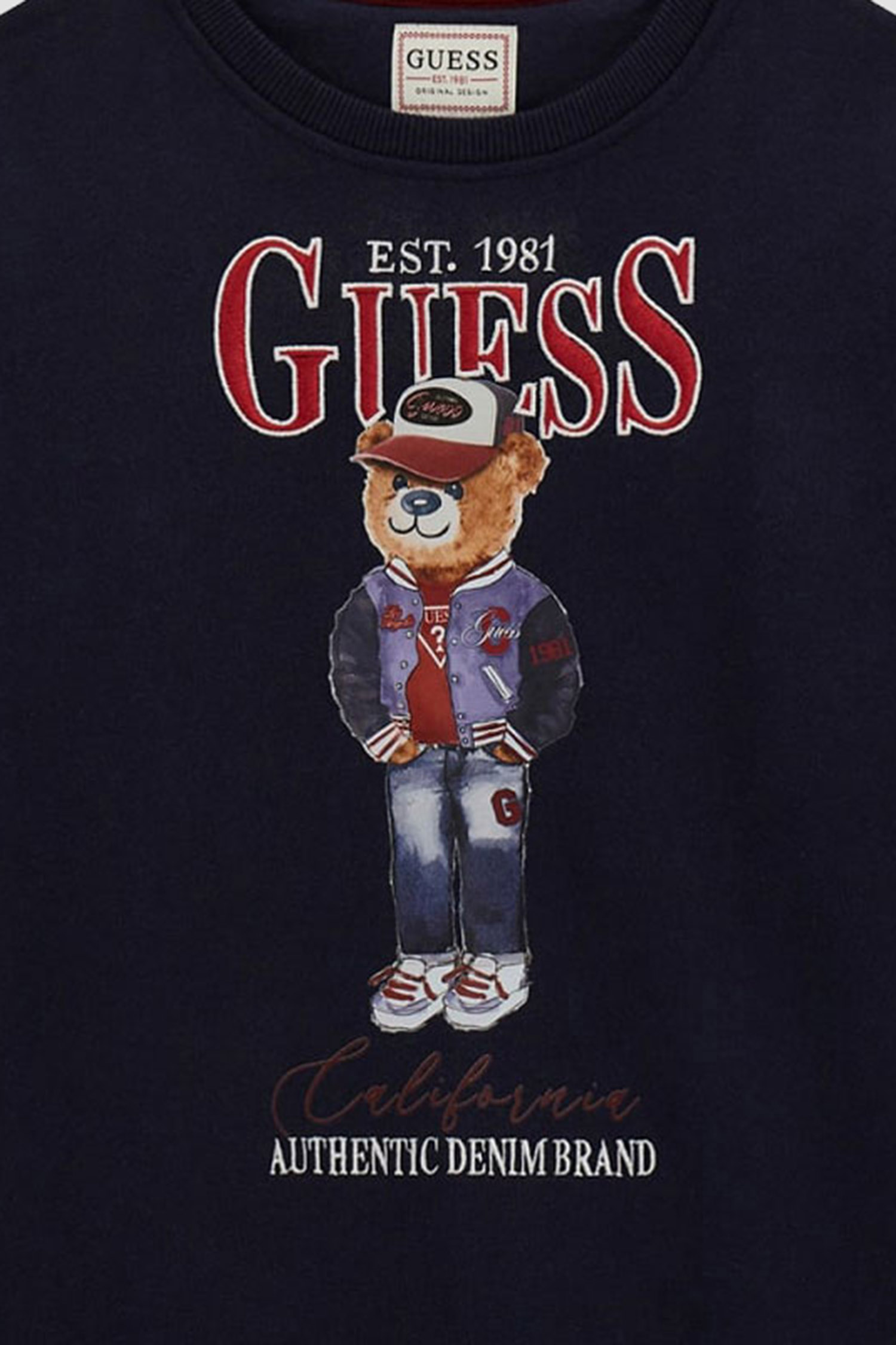 Детский темно-синий свитшот Guess Kids L5YQ21.KAD74;G7V2