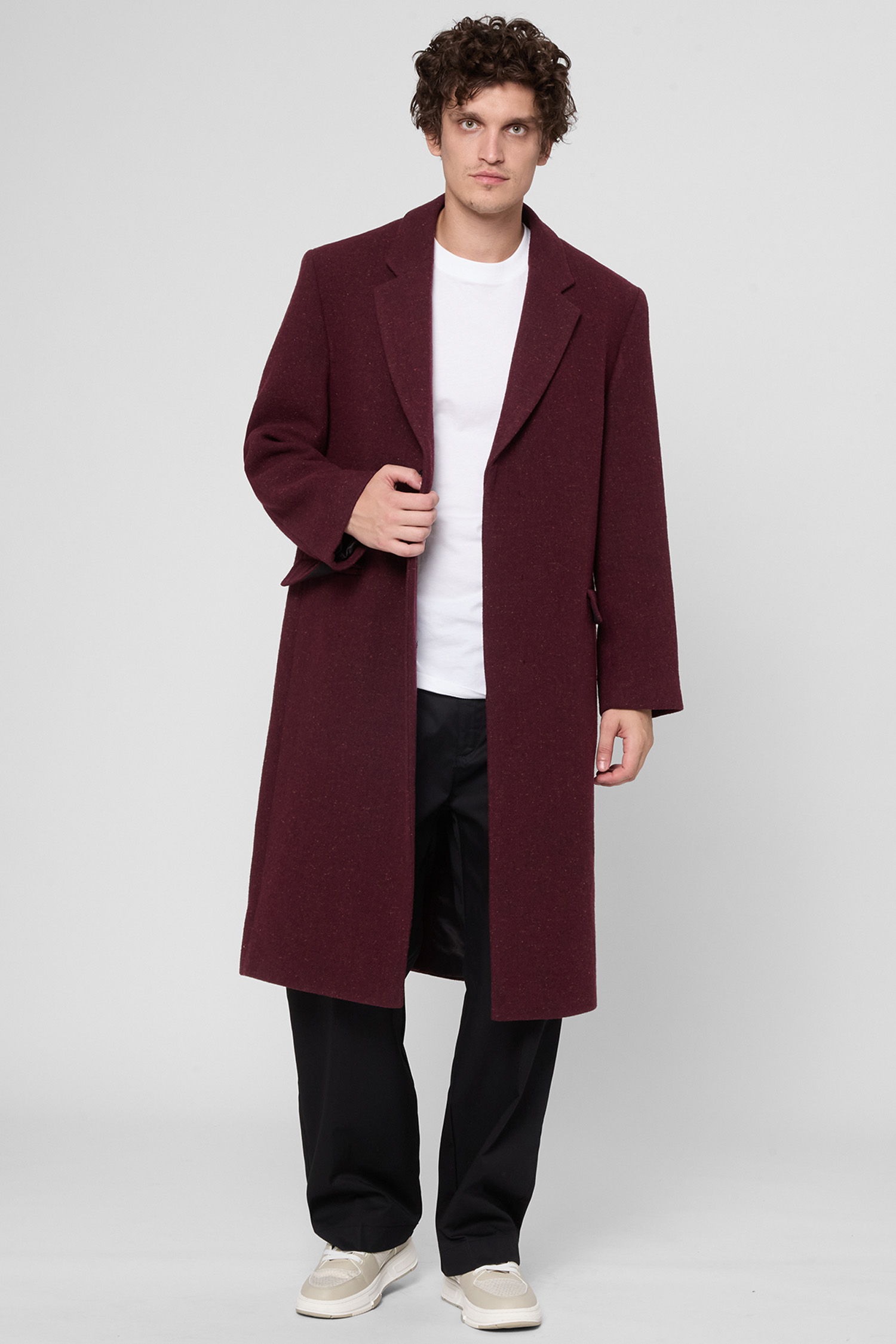 Чоловіче бордове пальто HUGO 50549279;602