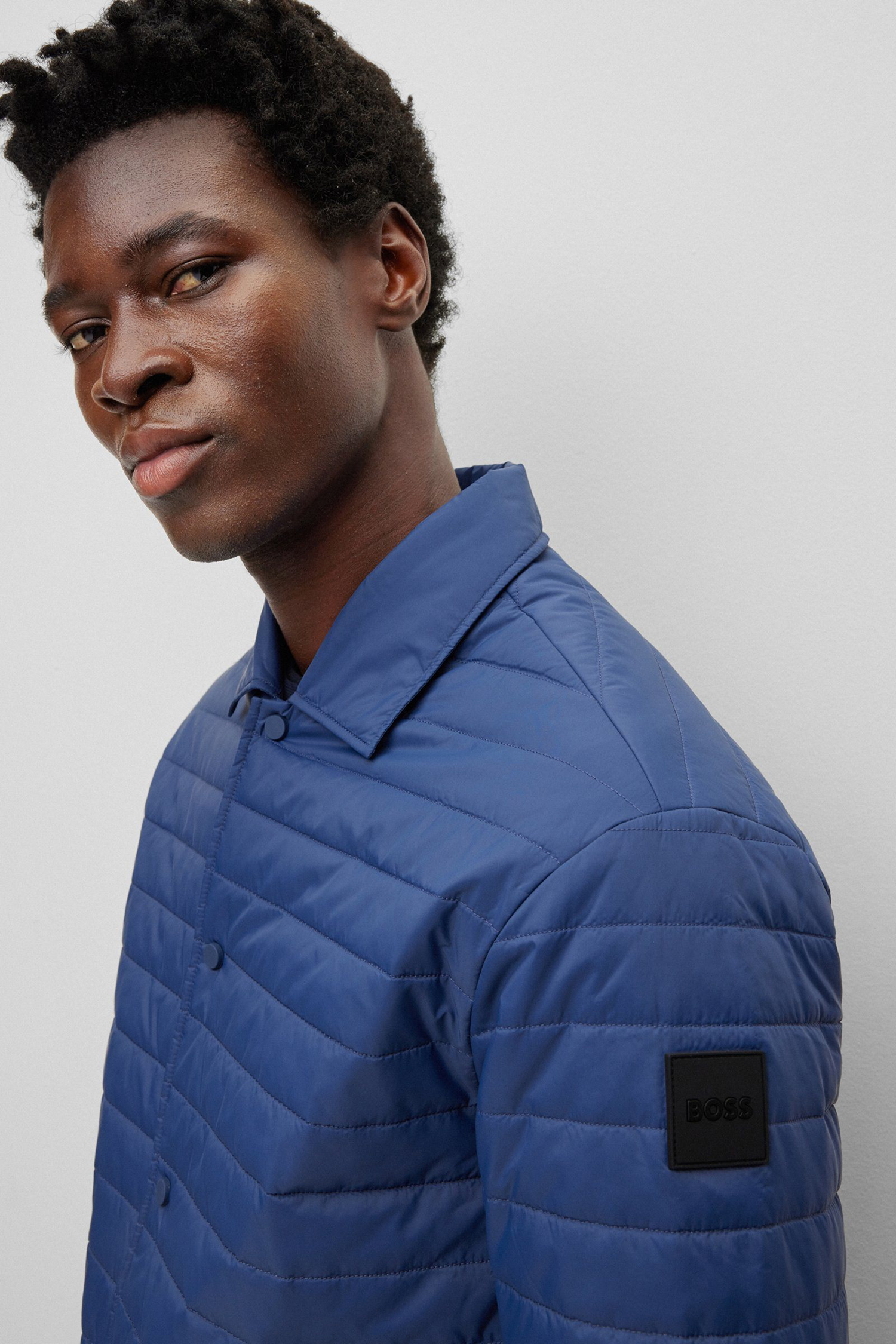 Мужская синяя куртка BOSS 50497165;475