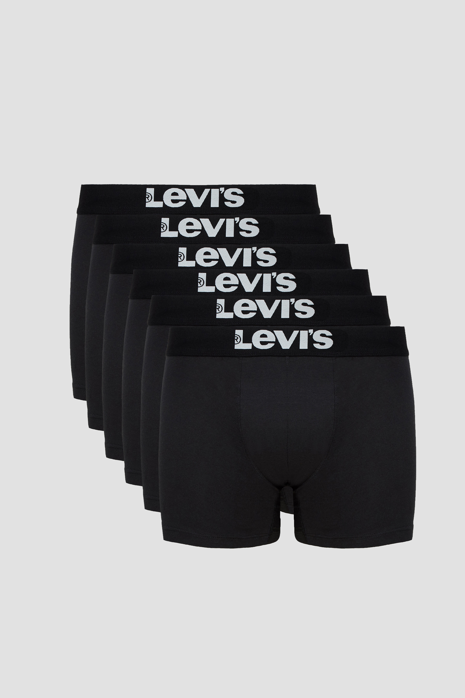 Мужские черные боксеры (6 шт) Levi’s® 100003052;001