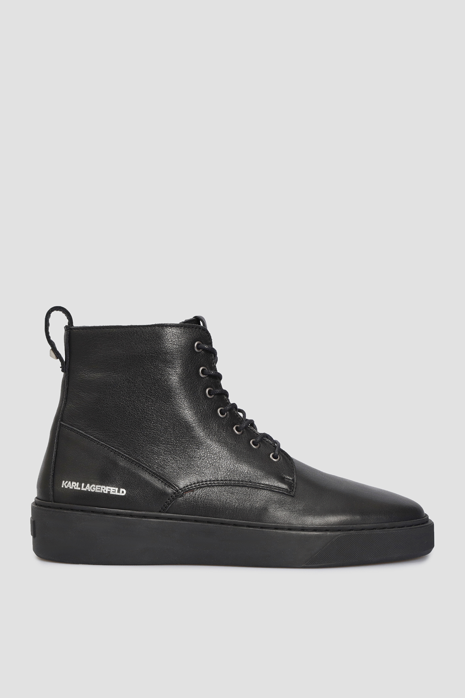Чоловічі чорні шкіряні черевики Karl Lagerfeld 524490.855011;990