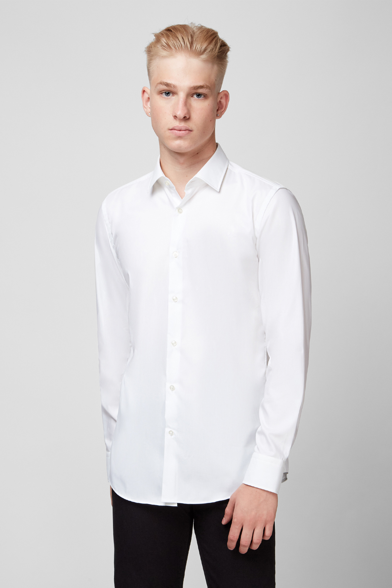 Белая рубашка для парней BOSS 50327693;100