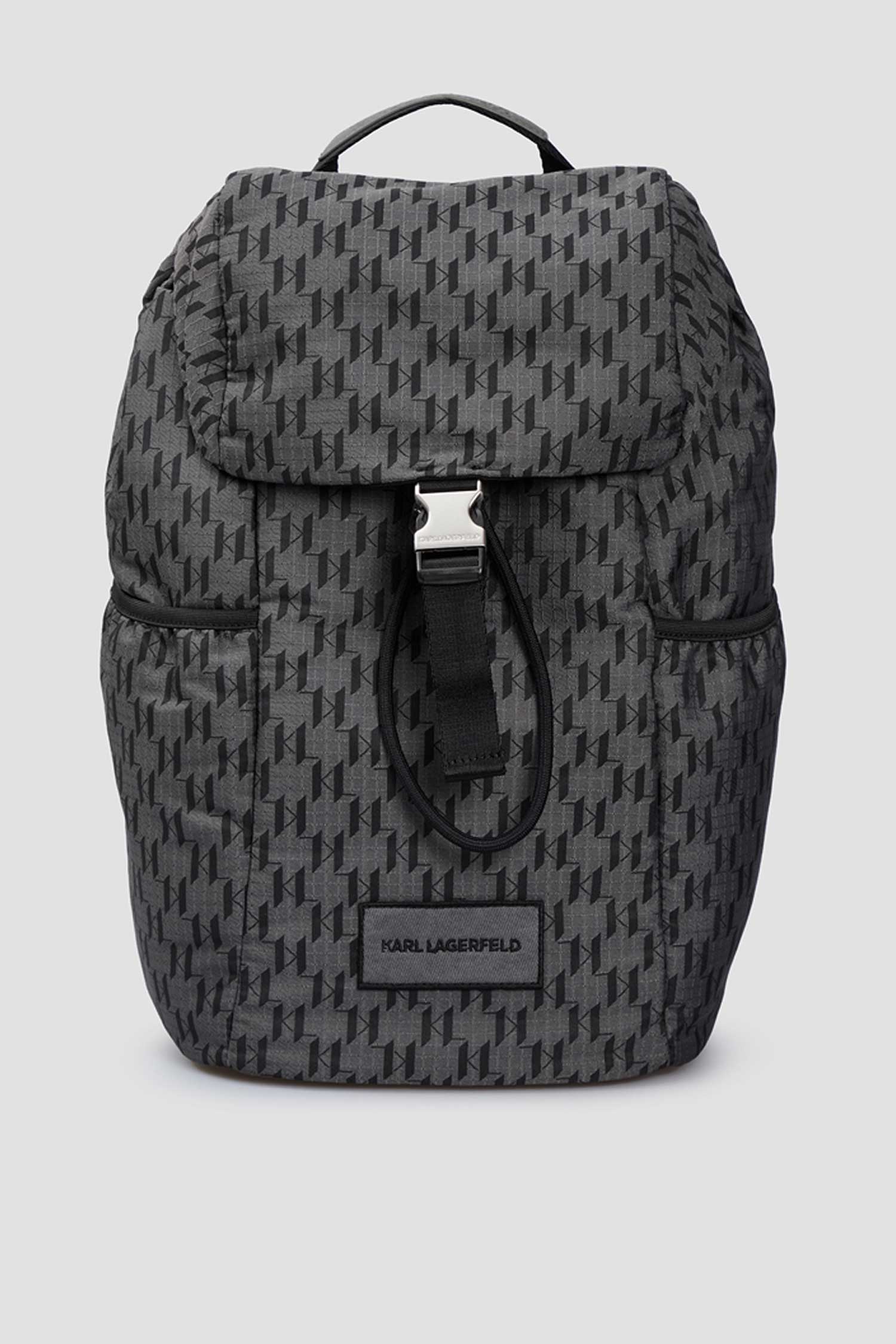 Чоловічий сірий рюкзак з візерунком Karl Lagerfeld A1M30411;996