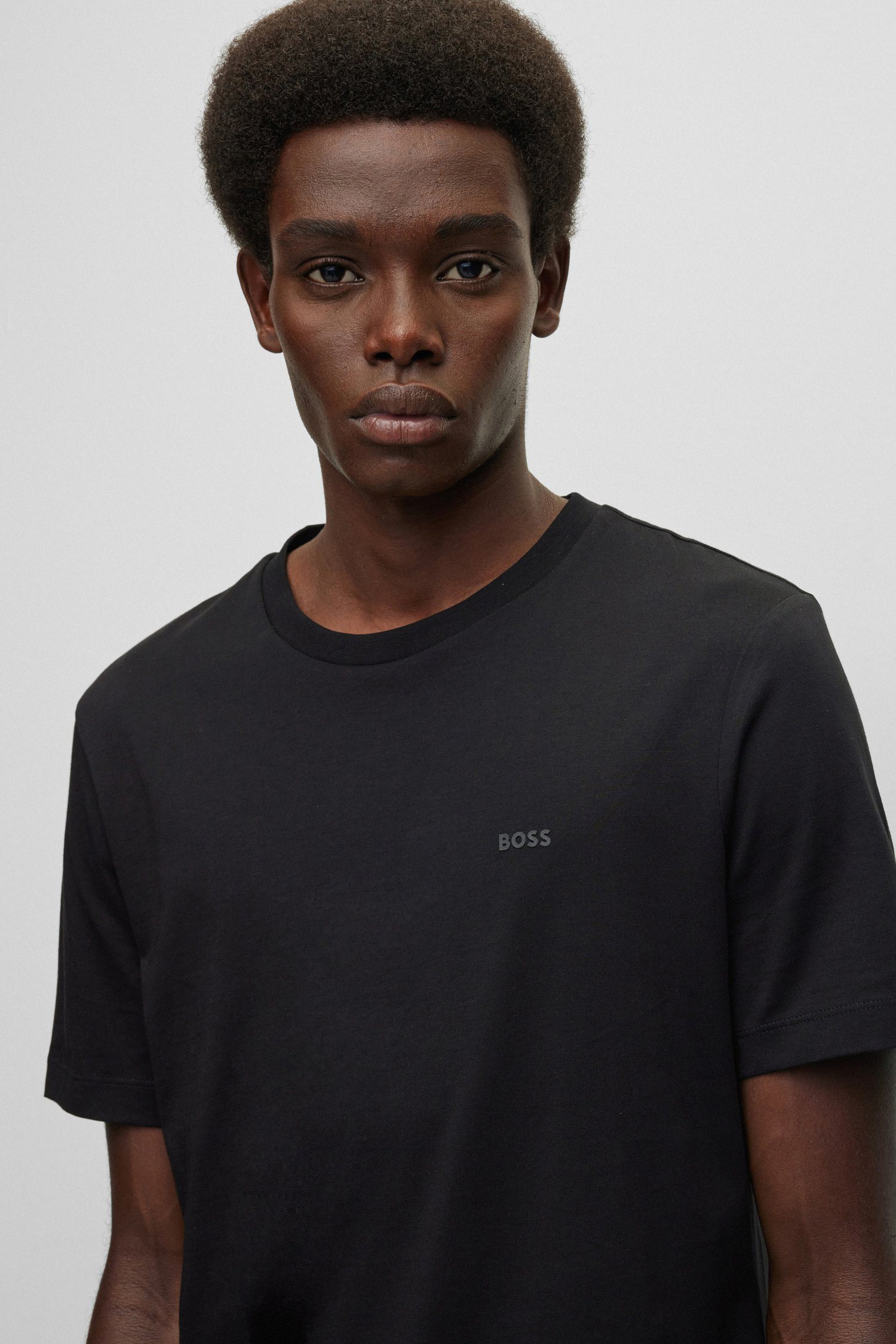 Мужская черная футболка BOSS 50468347;001