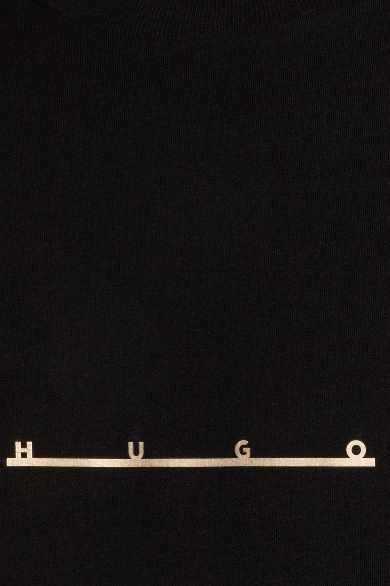 Мужская черная футболка HUGO 50568118;001