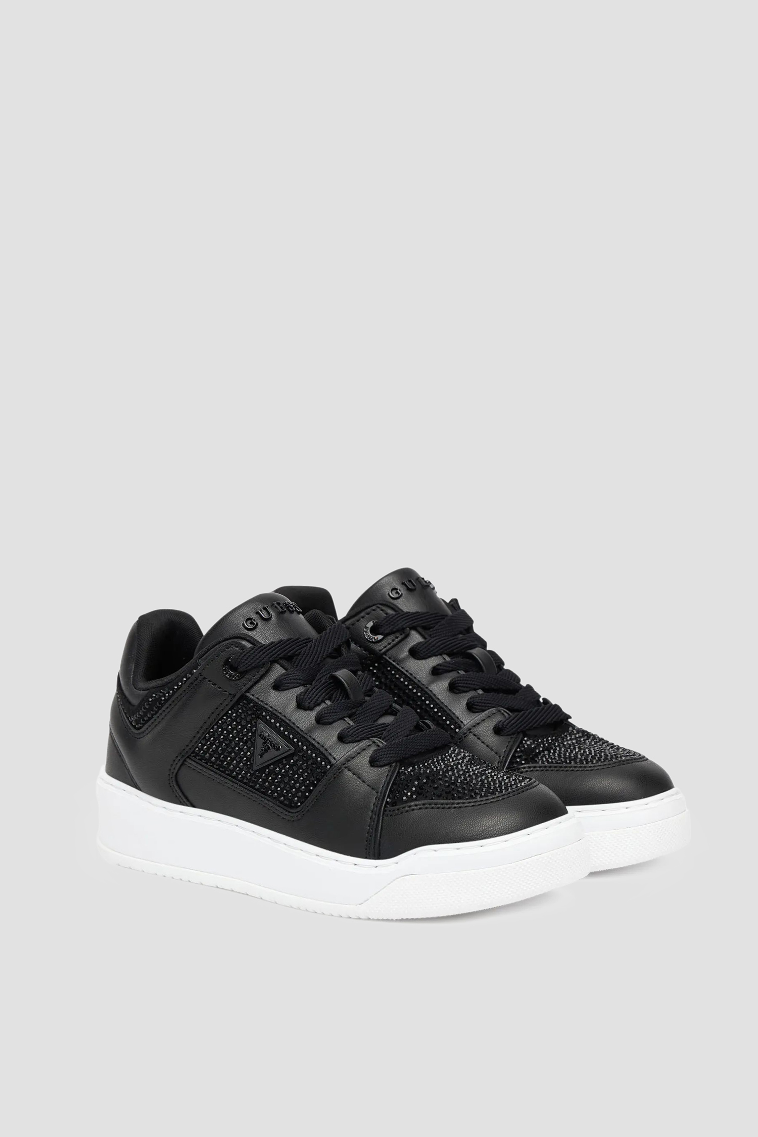 Жіночі чорні снікерси Guess FLTDL2.LEA12;BLACK