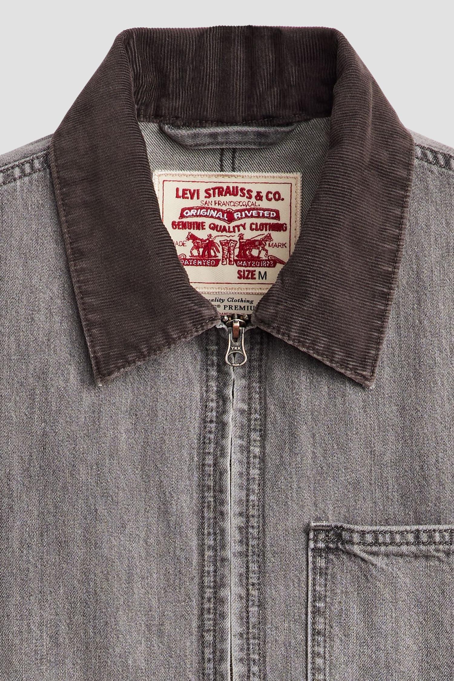 Мужская серая джинсовая куртка Levi’s® A8635;0000
