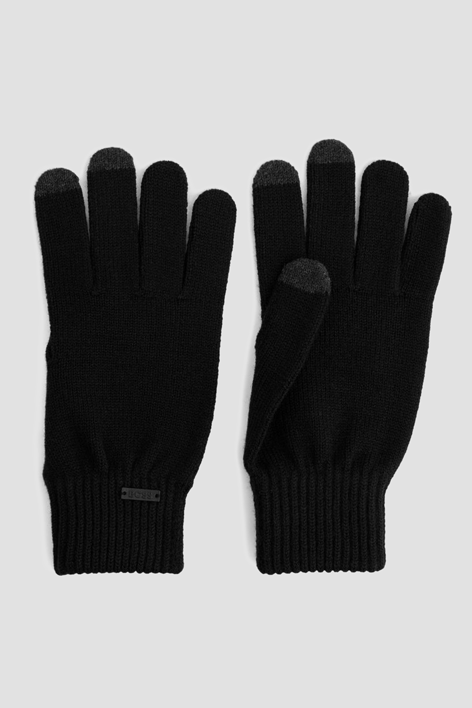 Чоловічі чорні рукавички BOSS 50477080;001