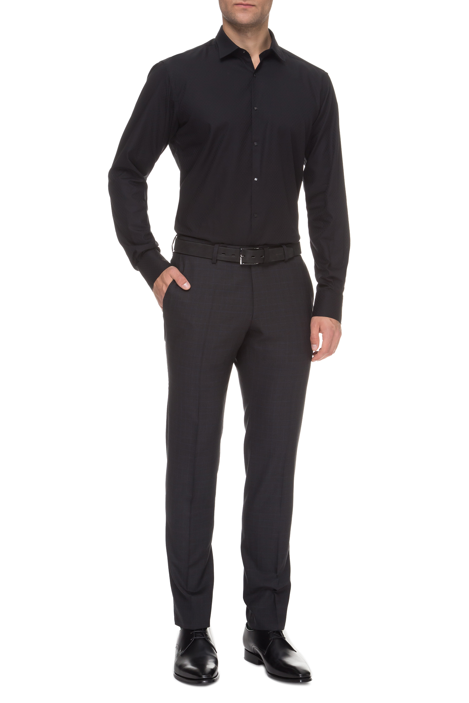 Мужская черная рубашка Karl Lagerfeld 592628.605003;990