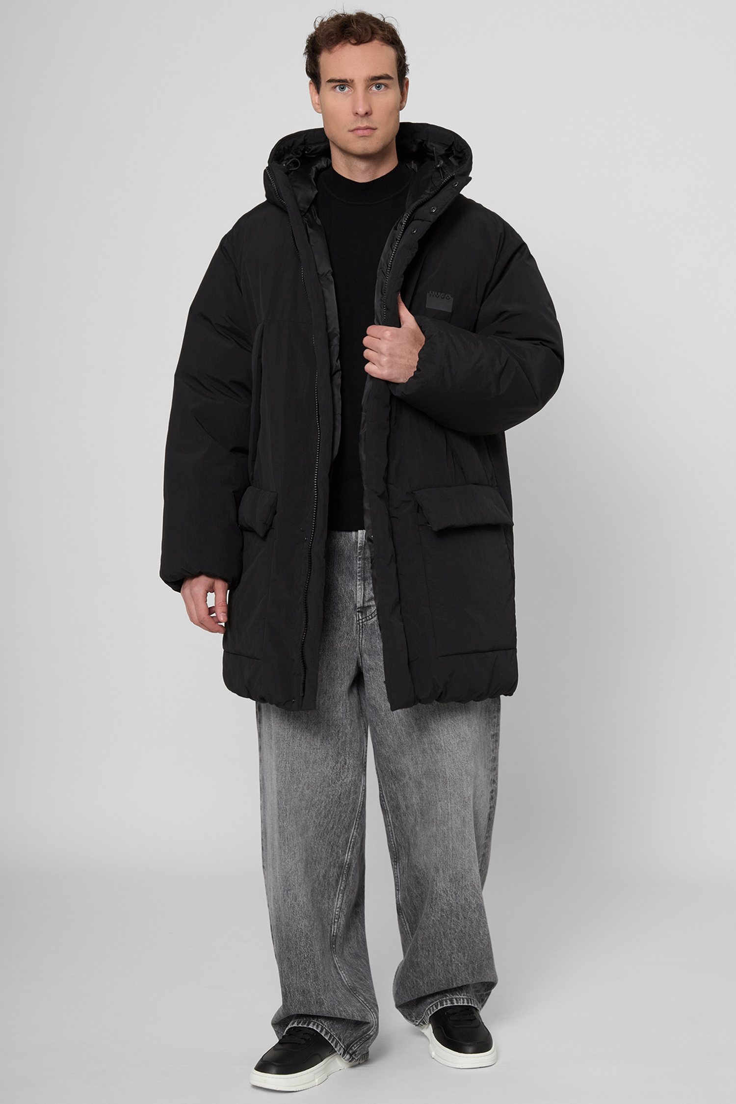 Чоловіча чорна куртка HUGO 50549663;001