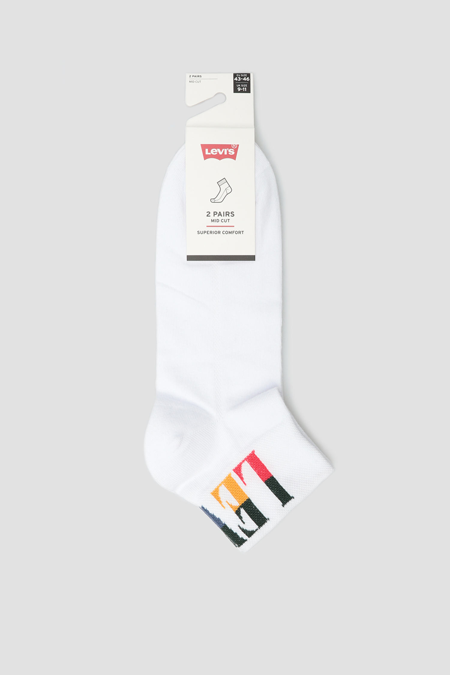 Белые носки (2 пары) Levi’s® 100001213;004