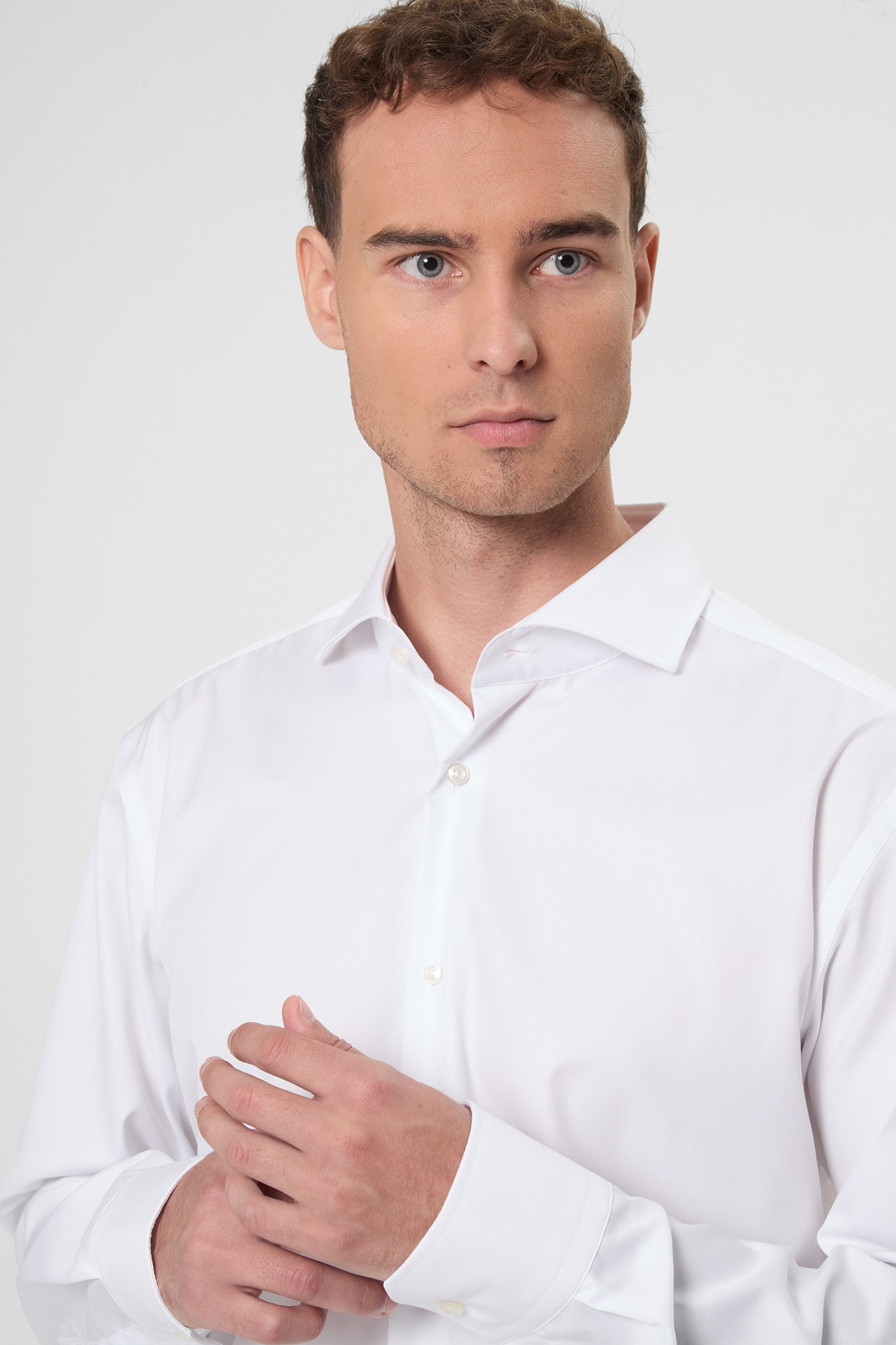 Мужская белая рубашка BOSS 50548789;100