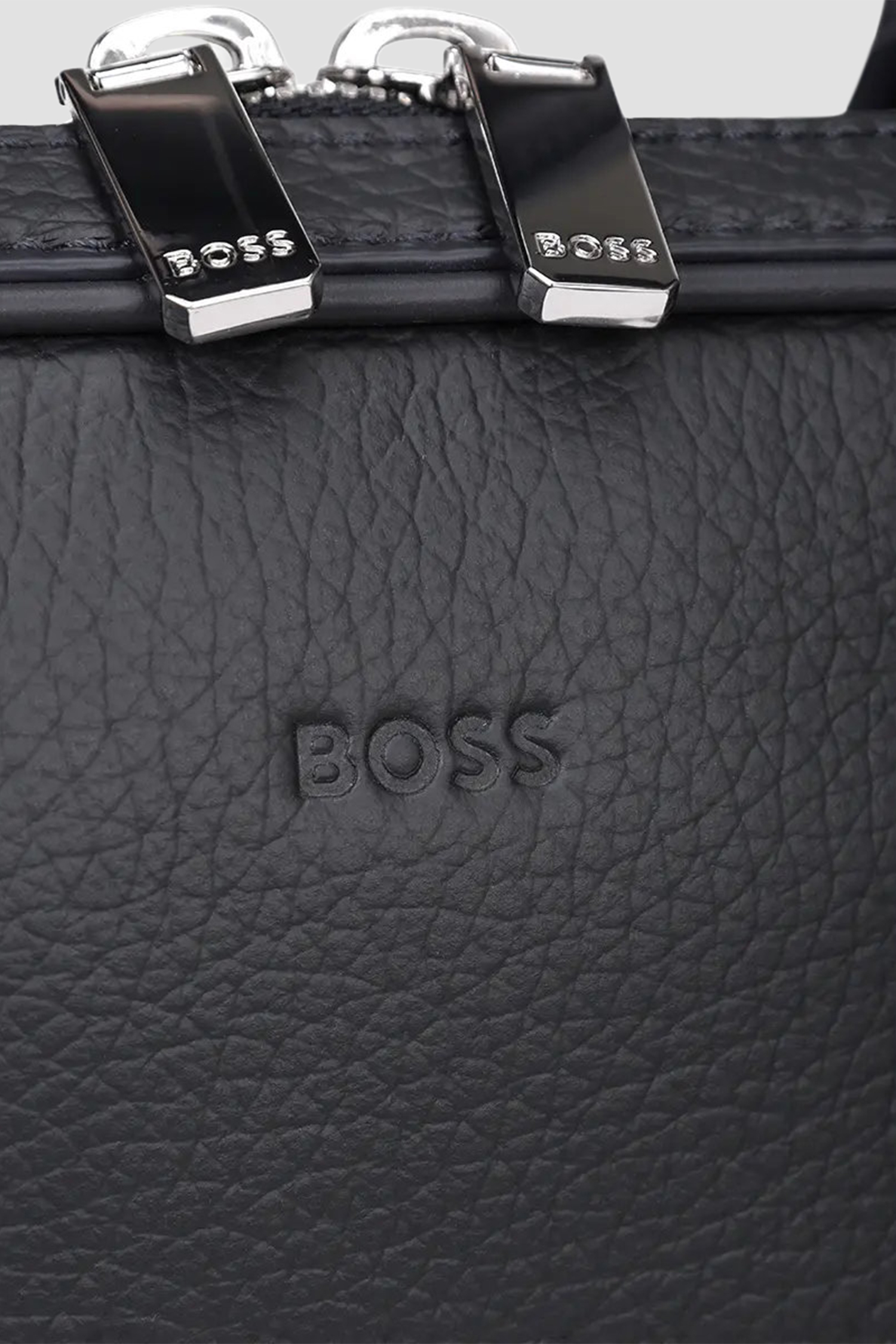 Мужская темно-синяя кожаная сумка для ноутбука BOSS 50536146;410