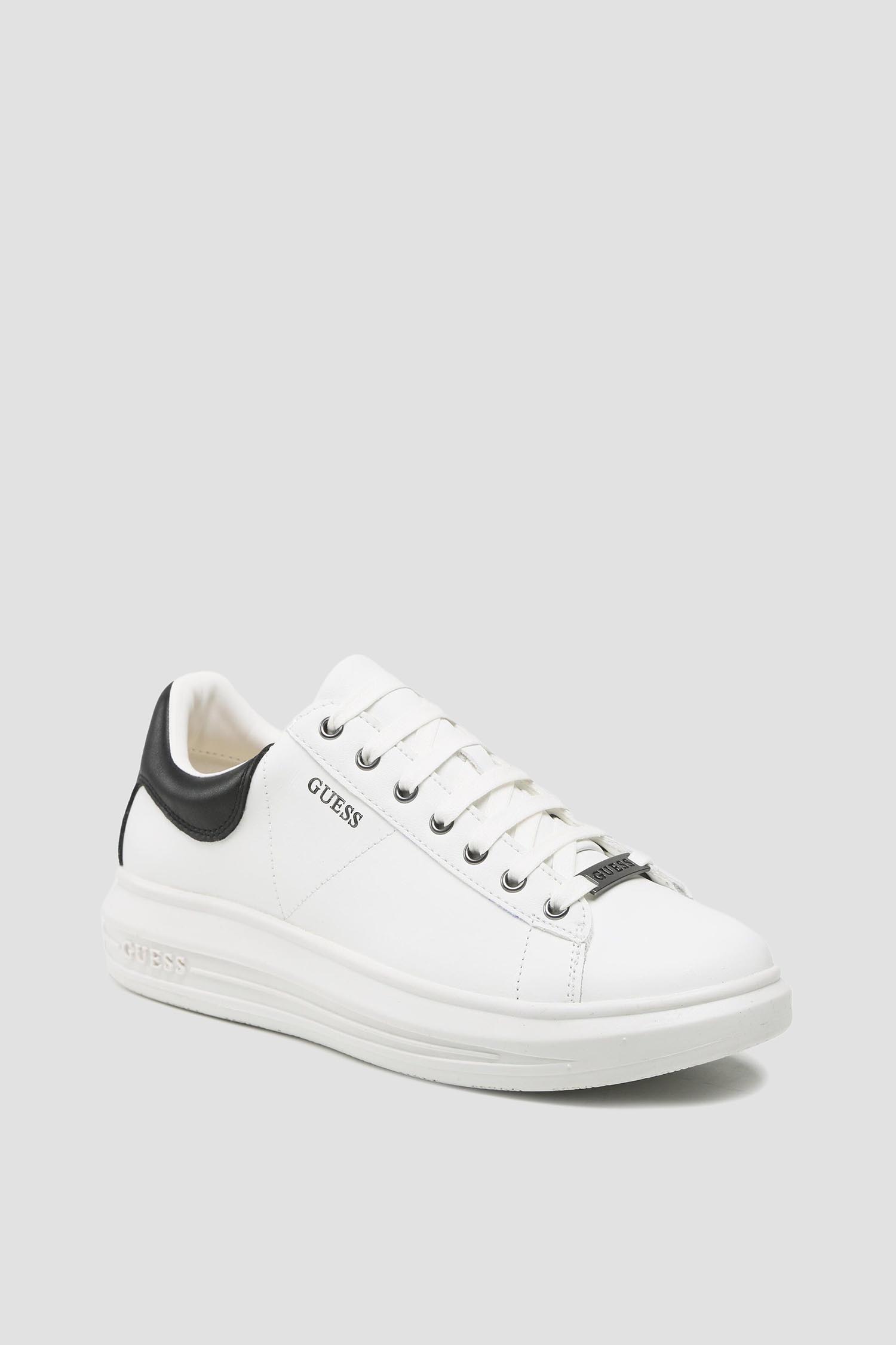 Мужские белые сникерсы Guess FM5VIB.ELE12;WHBLK