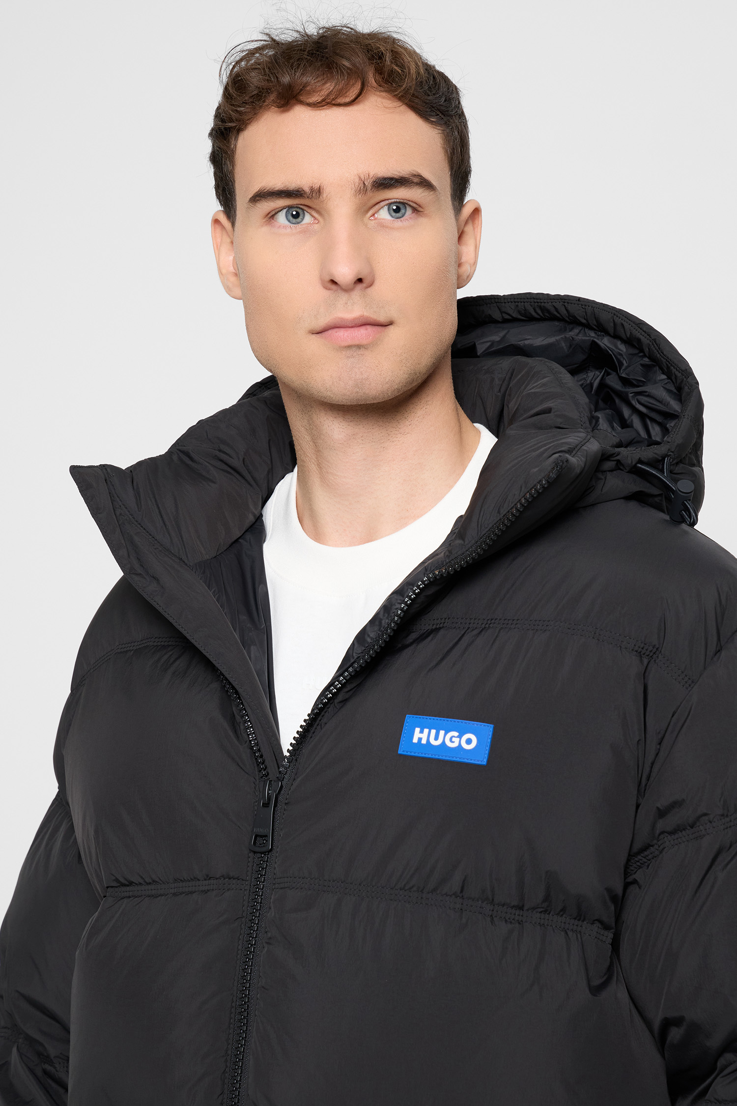 Мужская черная куртка HUGO BLUE 50546653;001