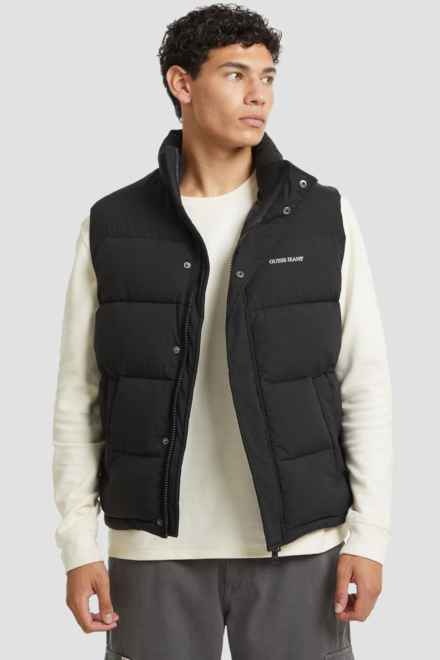 Мужской черный жилет Guess Jeans M4BN47.WGII2;JBLK