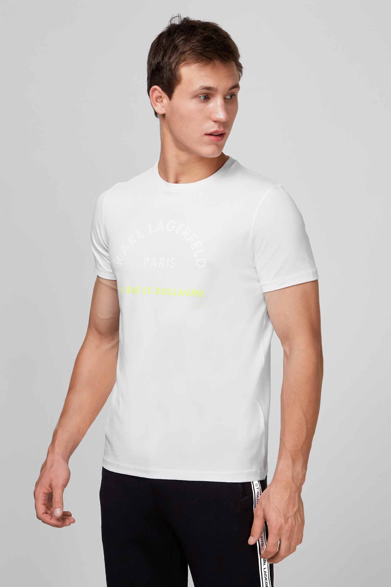 Мужская белая футболка Karl Lagerfeld 502221.755072;10