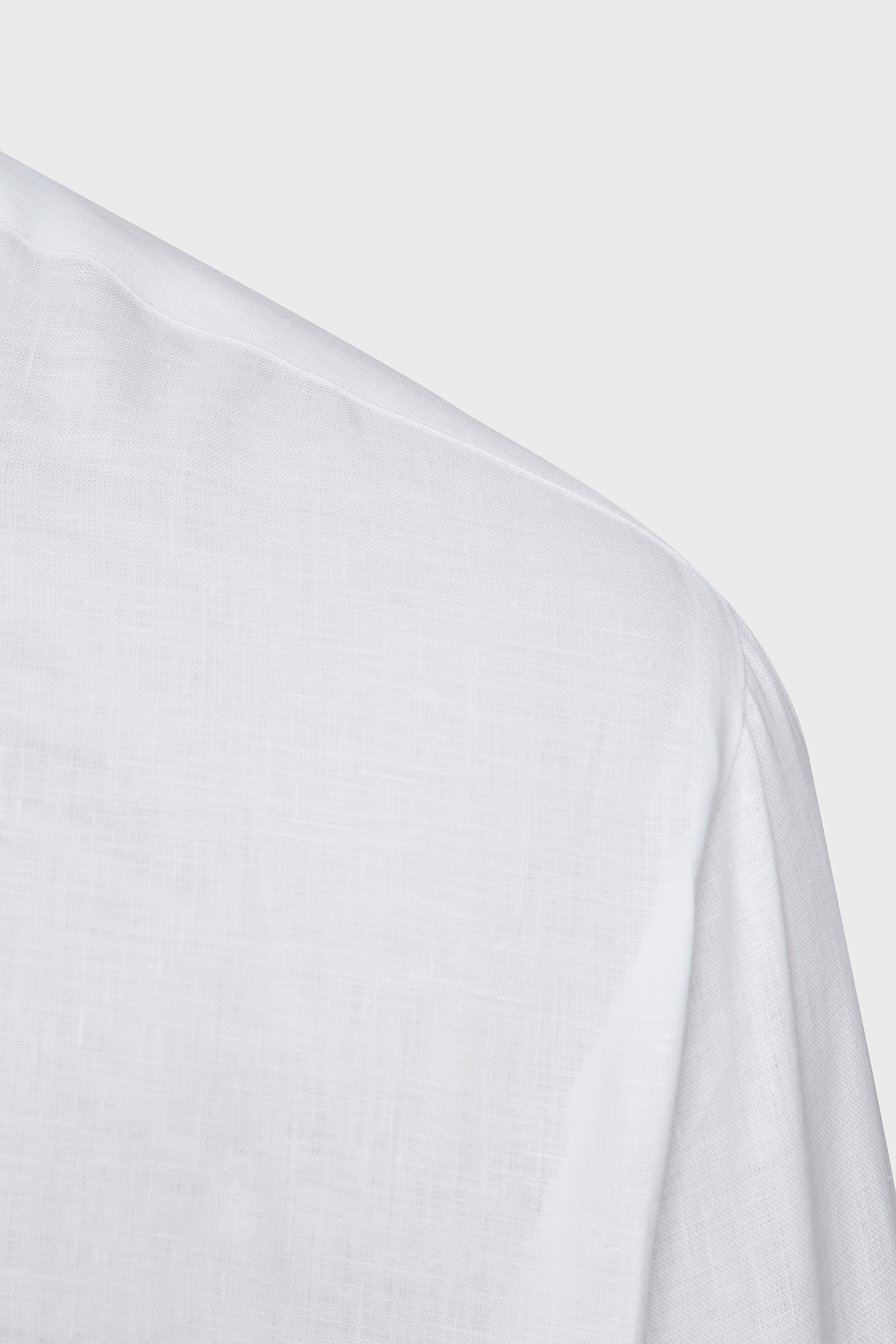 Мужская белая льняная рубашка Karl Lagerfeld 542667.605000;10